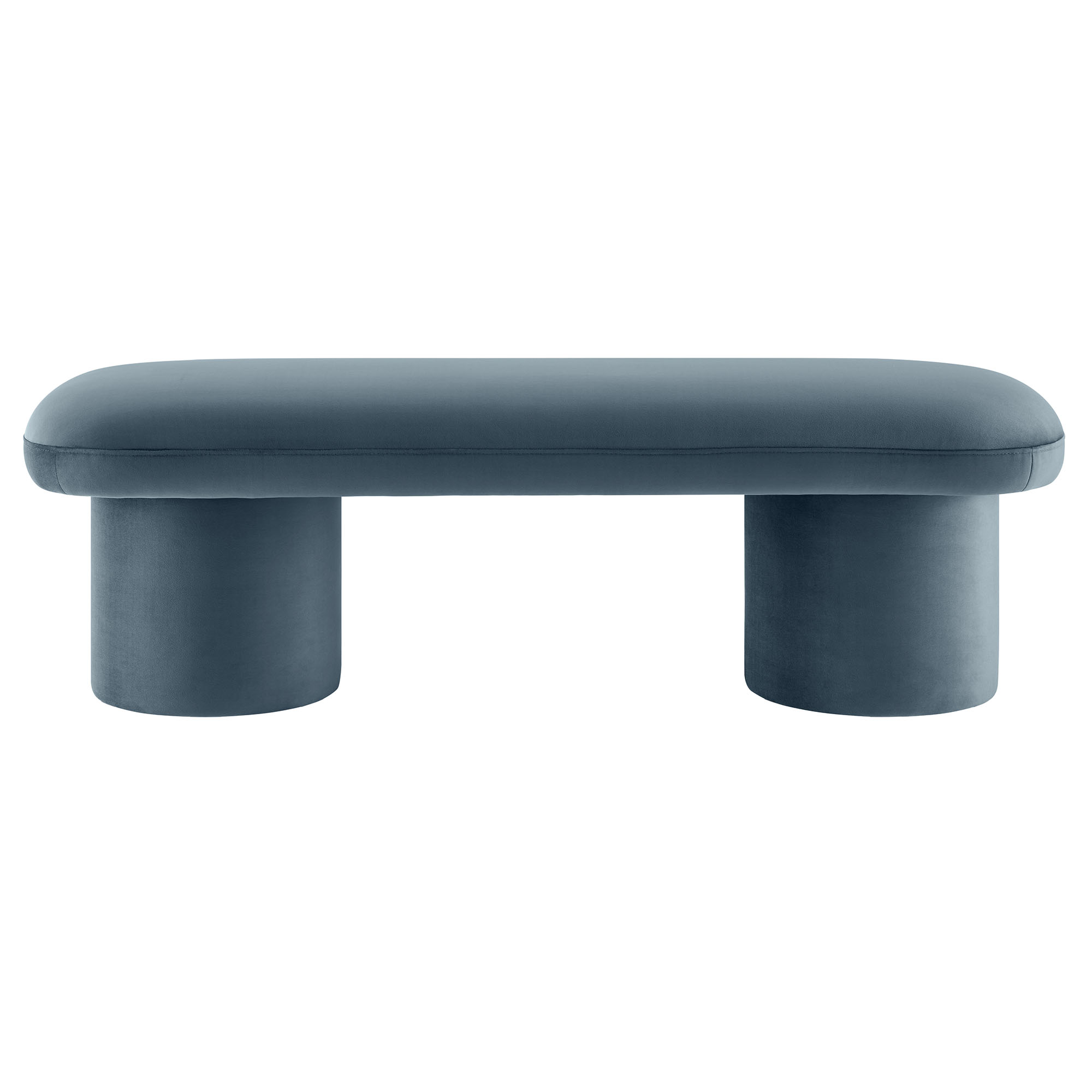 Orla Performance Velvet Bench In Cadet Blue by Modway | 1StopBedrooms