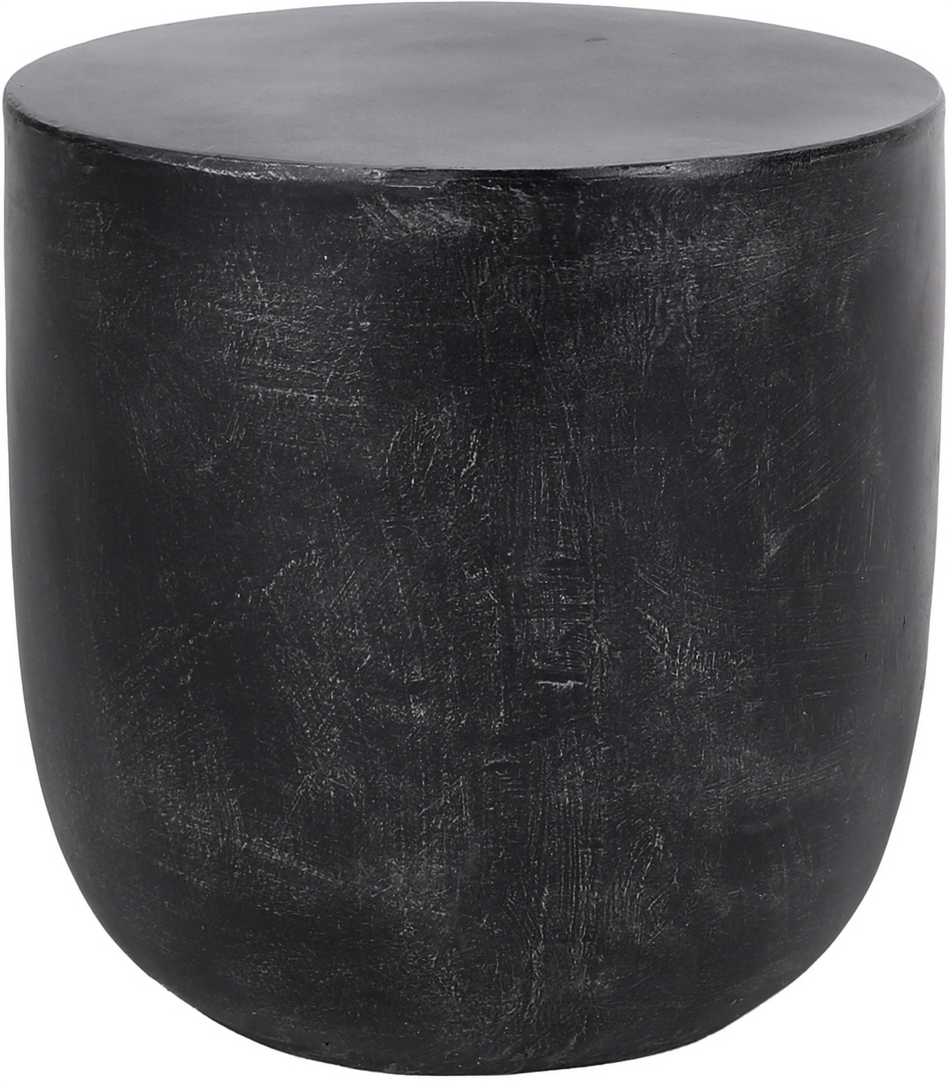 Outdoor Lightweight Concrete End Table with Natural Texture In Matte ...