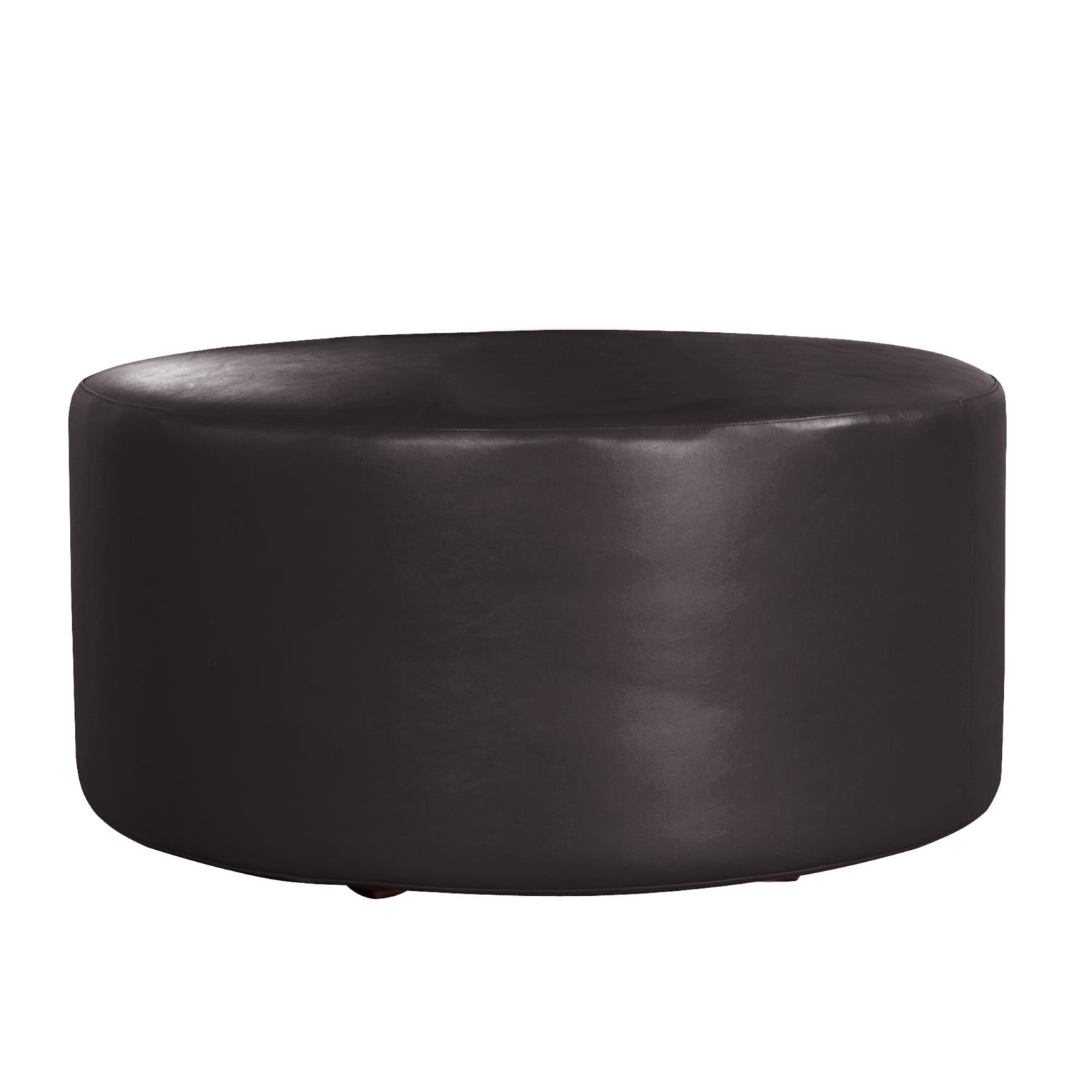 Outdoor Universal 36 Inch Round Ottoman In Black by Howard Elliott ...