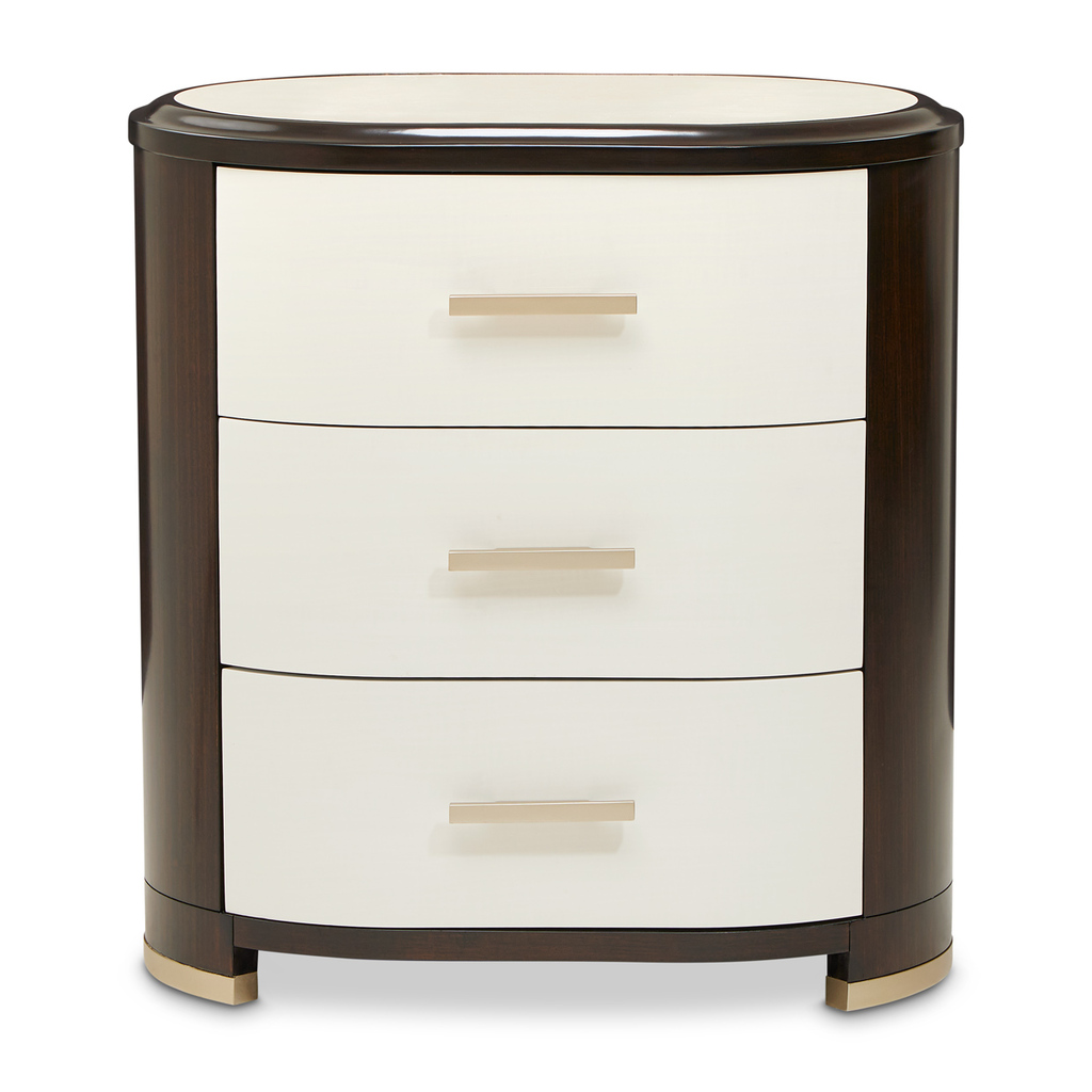 Paris Chic Nightstand In Espresso by AICO | 1StopBedrooms