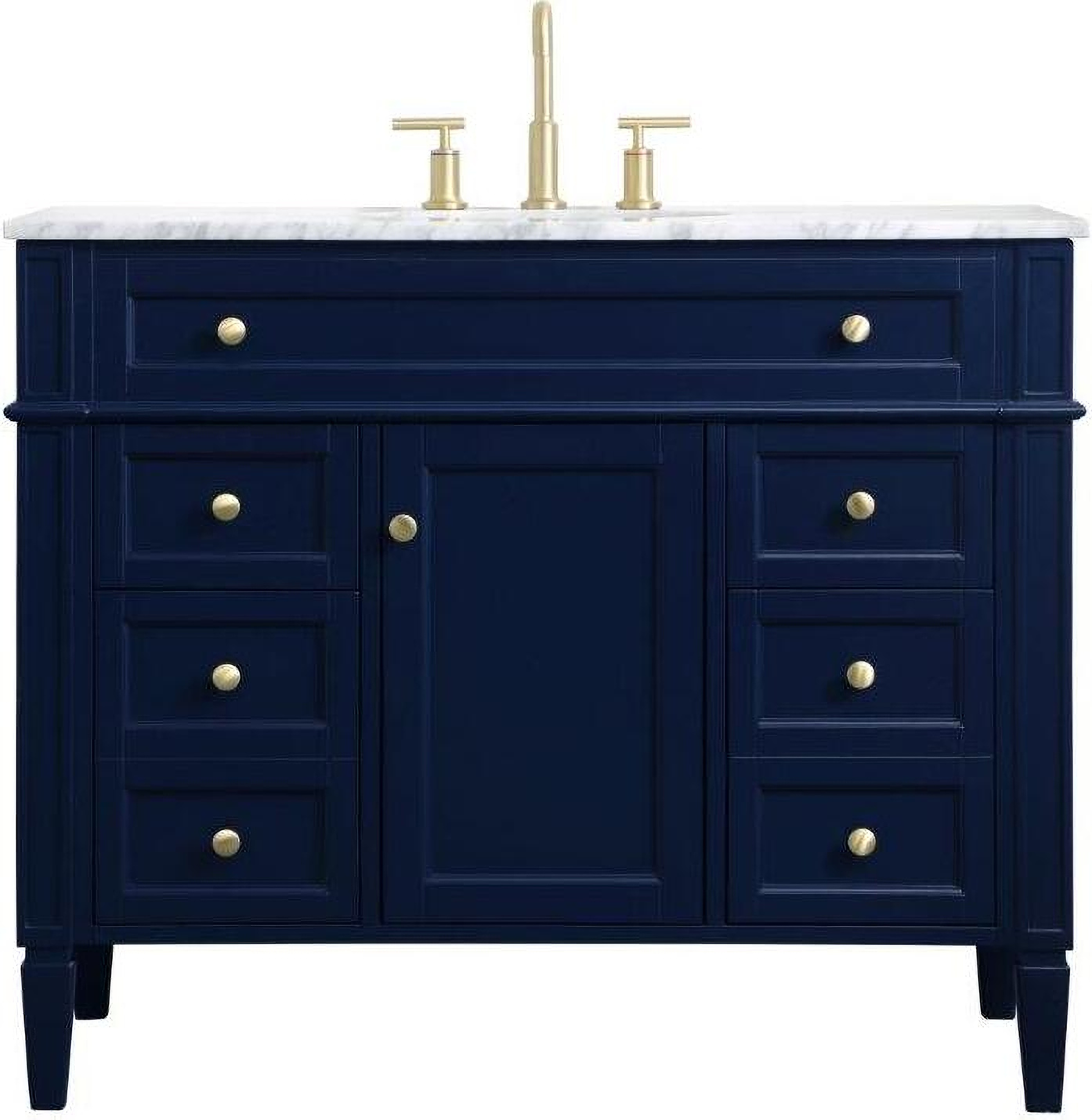 42 Inch Bathroom Vanity Blue