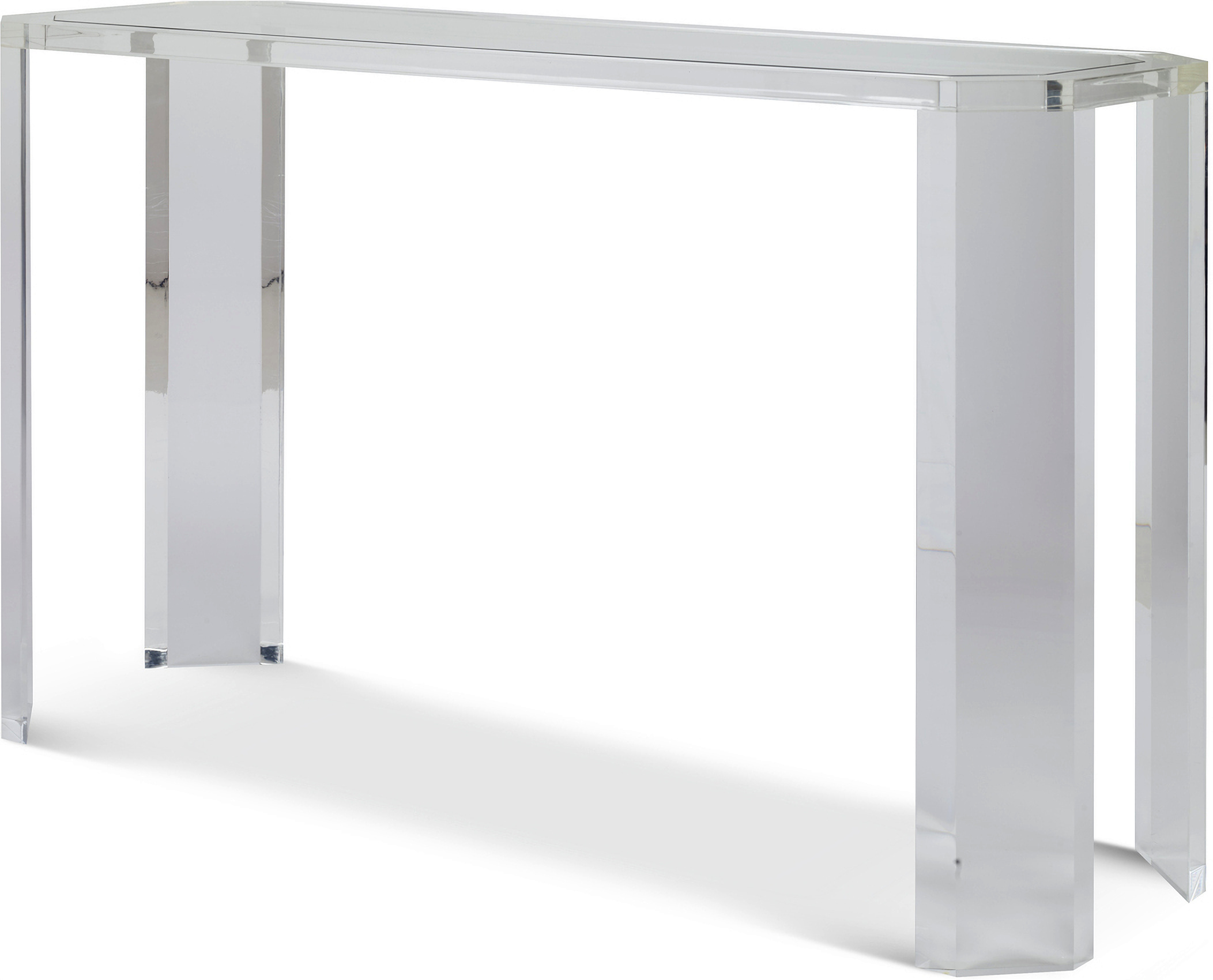 Wood Console Table With Glass Top
