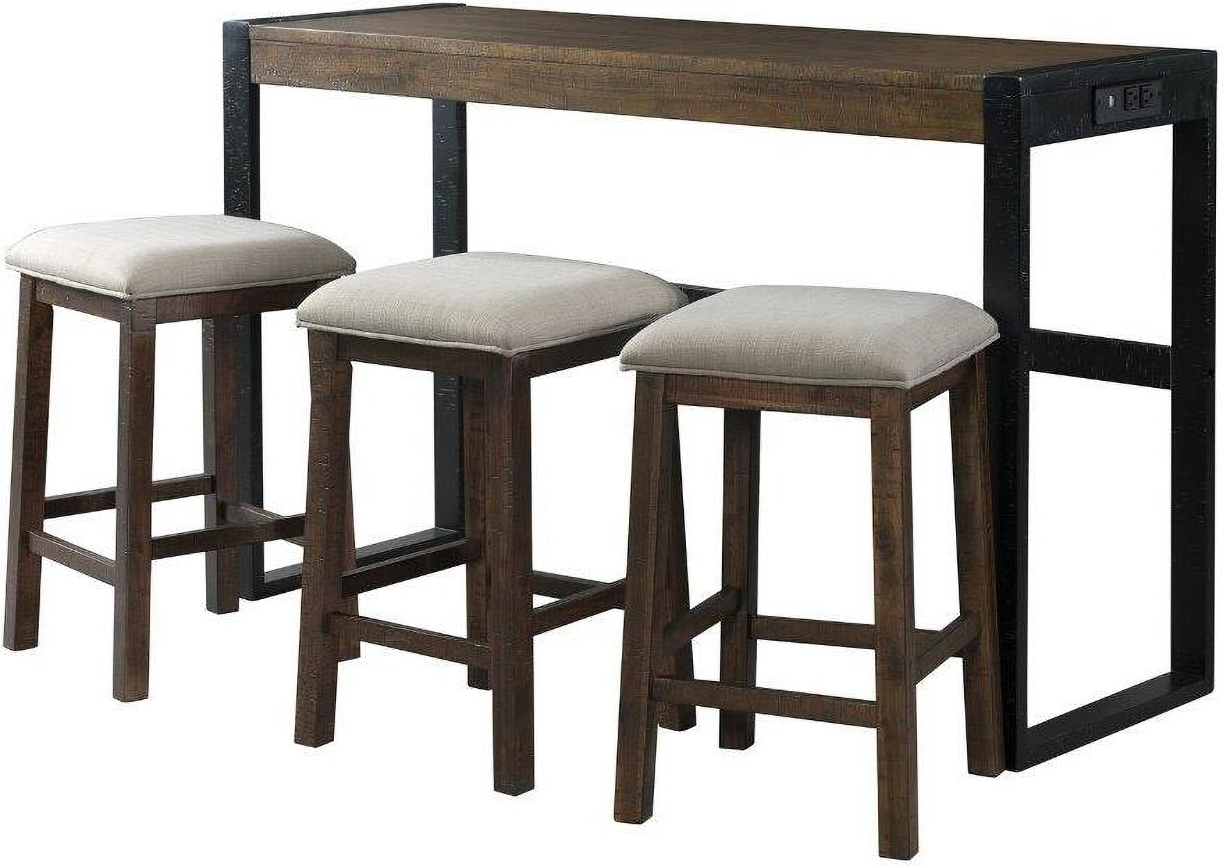 Picket house furnishings multipurpose outlet bar table set