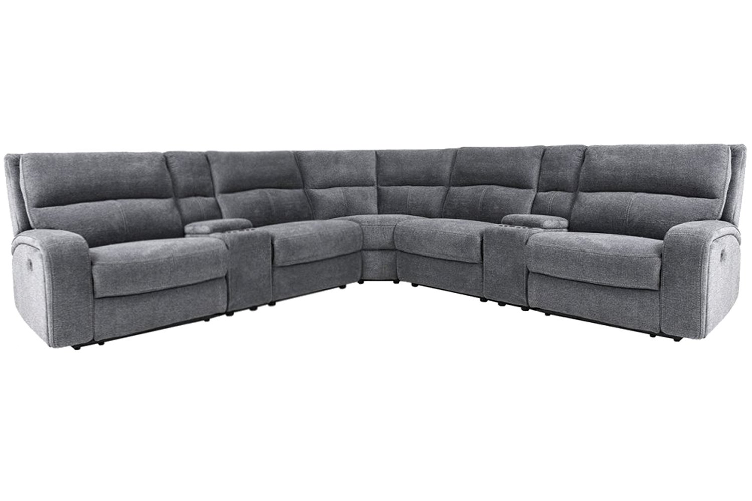 Polaris 7 Piece Modular Power Reclining Sectional With Power Adjustable