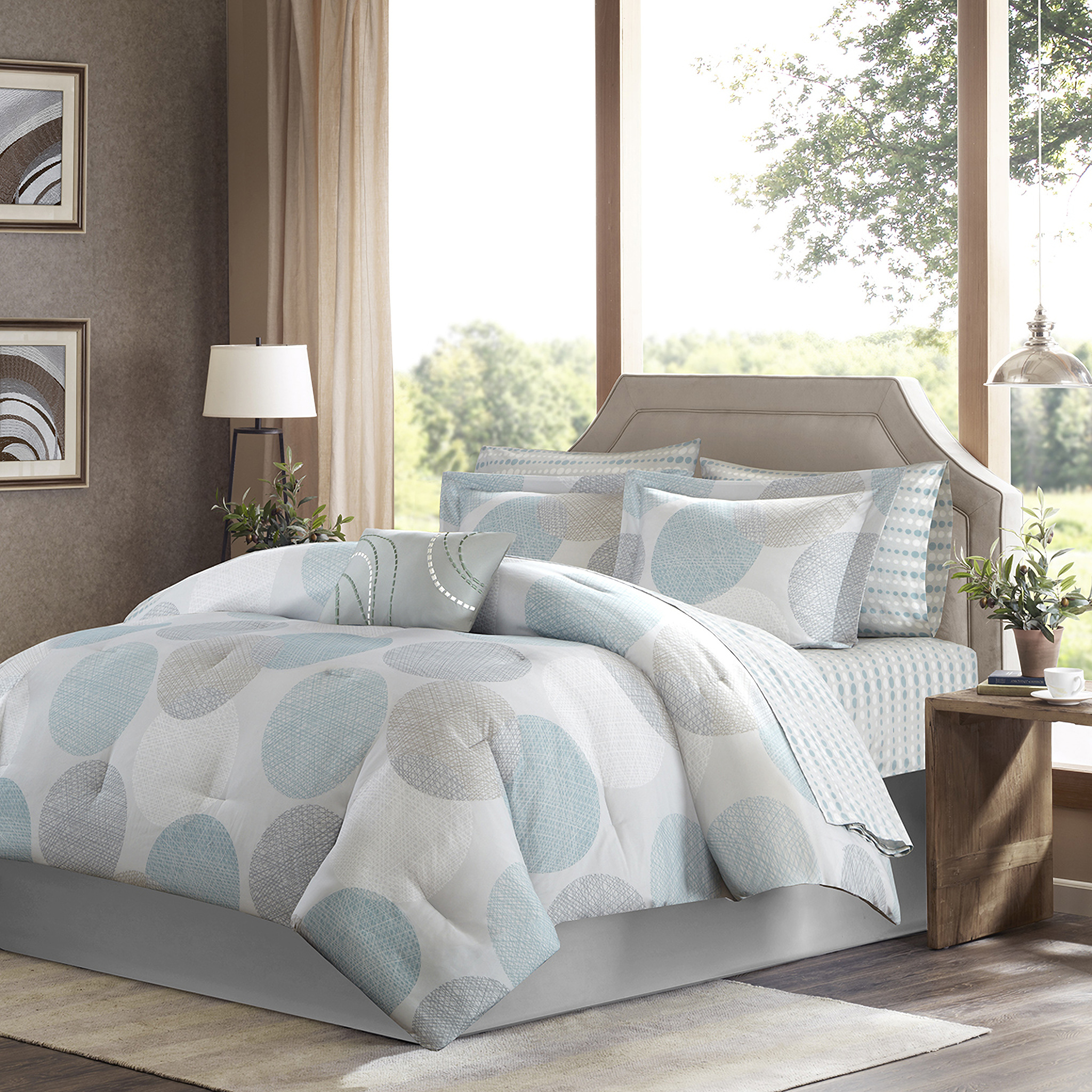 Aqua blue 2024 twin comforter