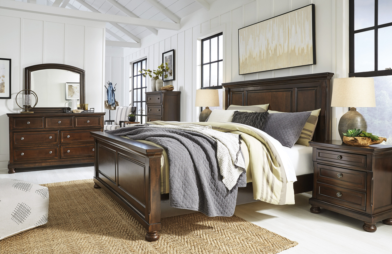Porter Storage Panel Bedroom Set In Rustic Brown by Ashley Furniture ...