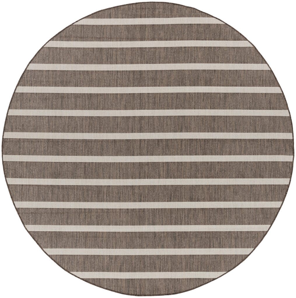 Positano Round Modern 8' x 8' Rug In Natural and Ivory by Nourison ...