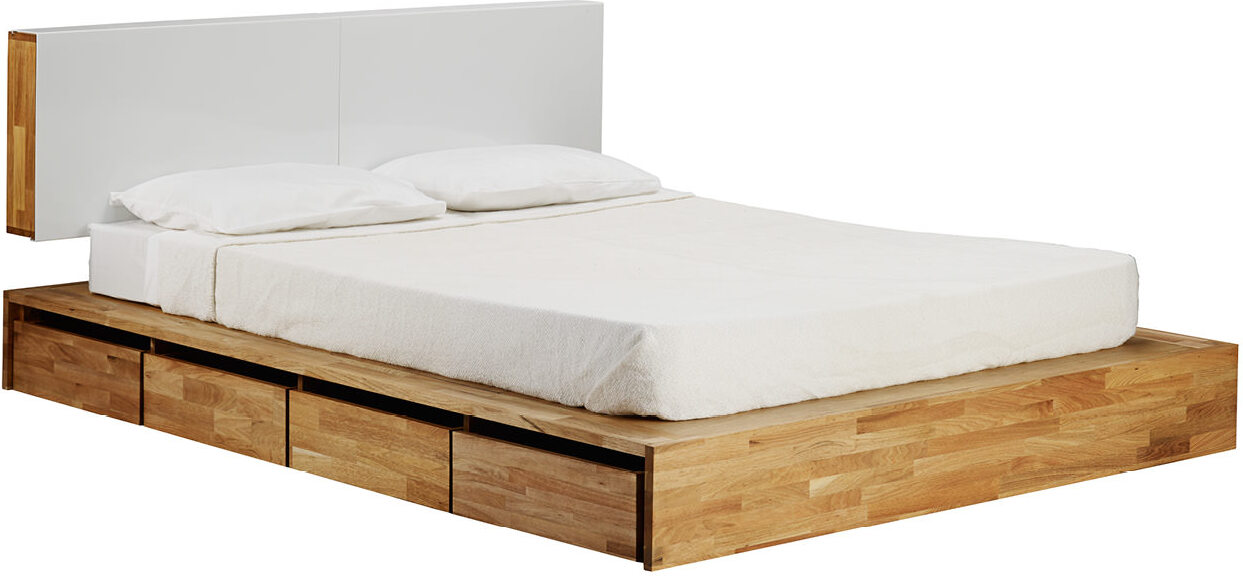 Queen Storage Platform Bed 1stopbedrooms, Full Platform Bed With Storage And Headboard