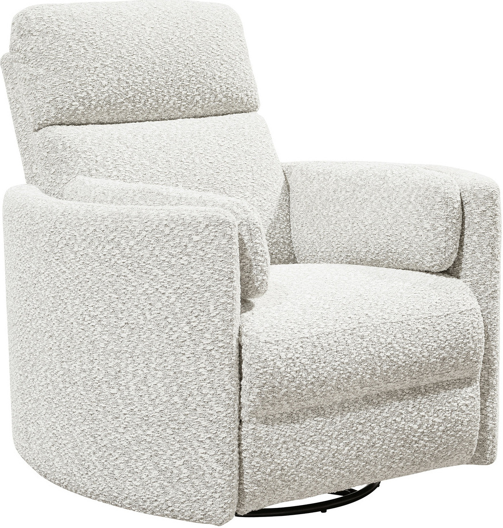 Radius Rock Swivel Power Glider Recliner In Off White by Parker