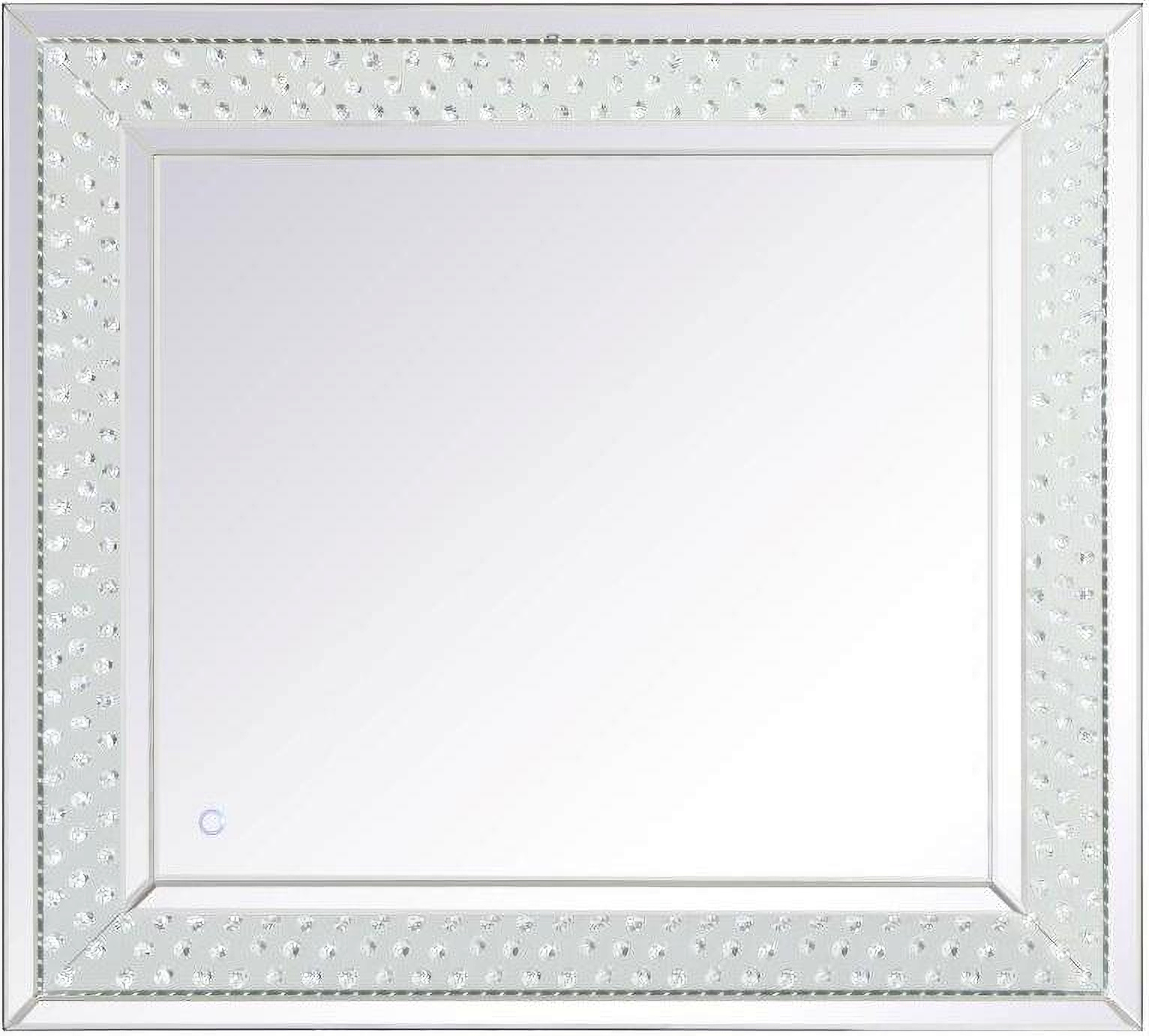 Raiden 36 x 40 inch LED Crystal Mirror - Elegant Lighting MRE93640