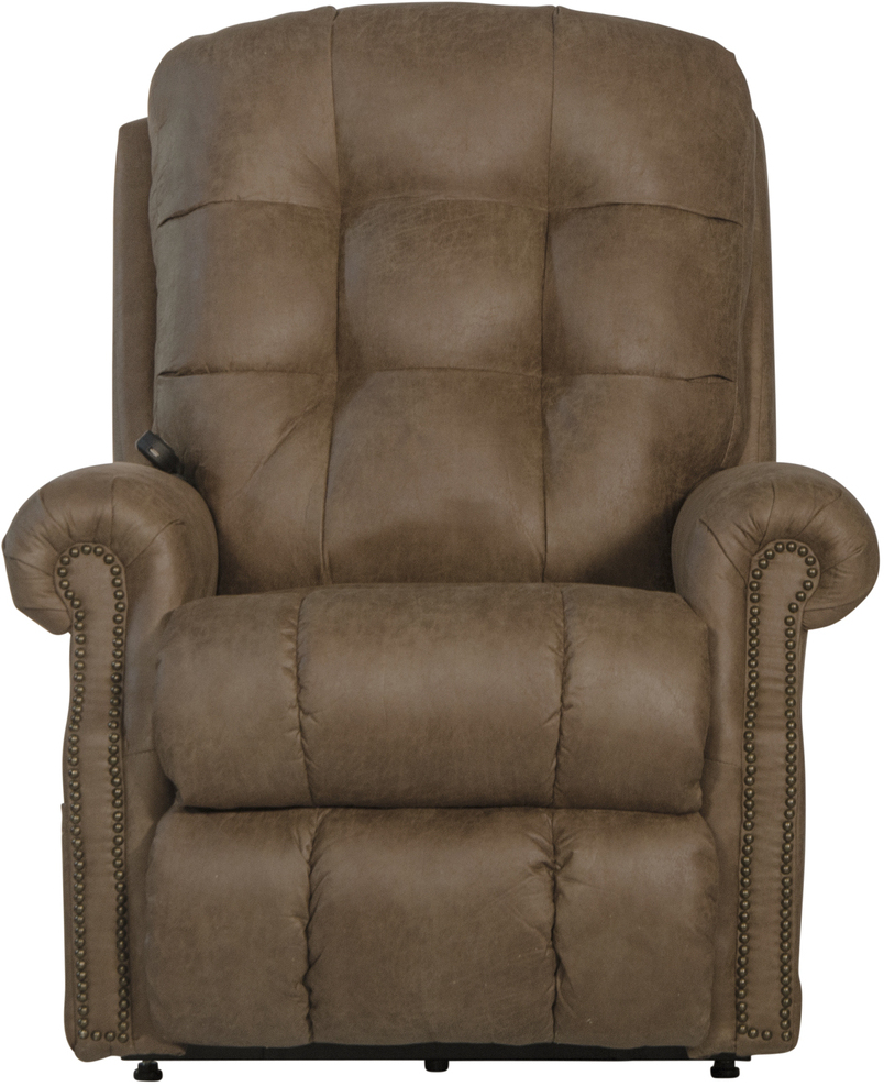 Catnapper Anders Power Lay Flat Recliner with Power Headrest in Dark Chocolate