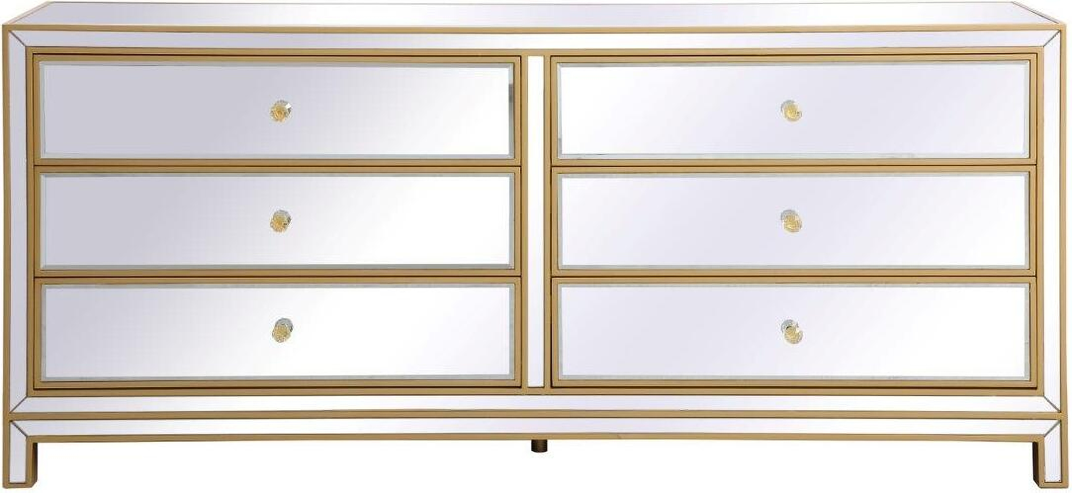 Elegant Lighting MF73672G Reflexion Gold Chest
