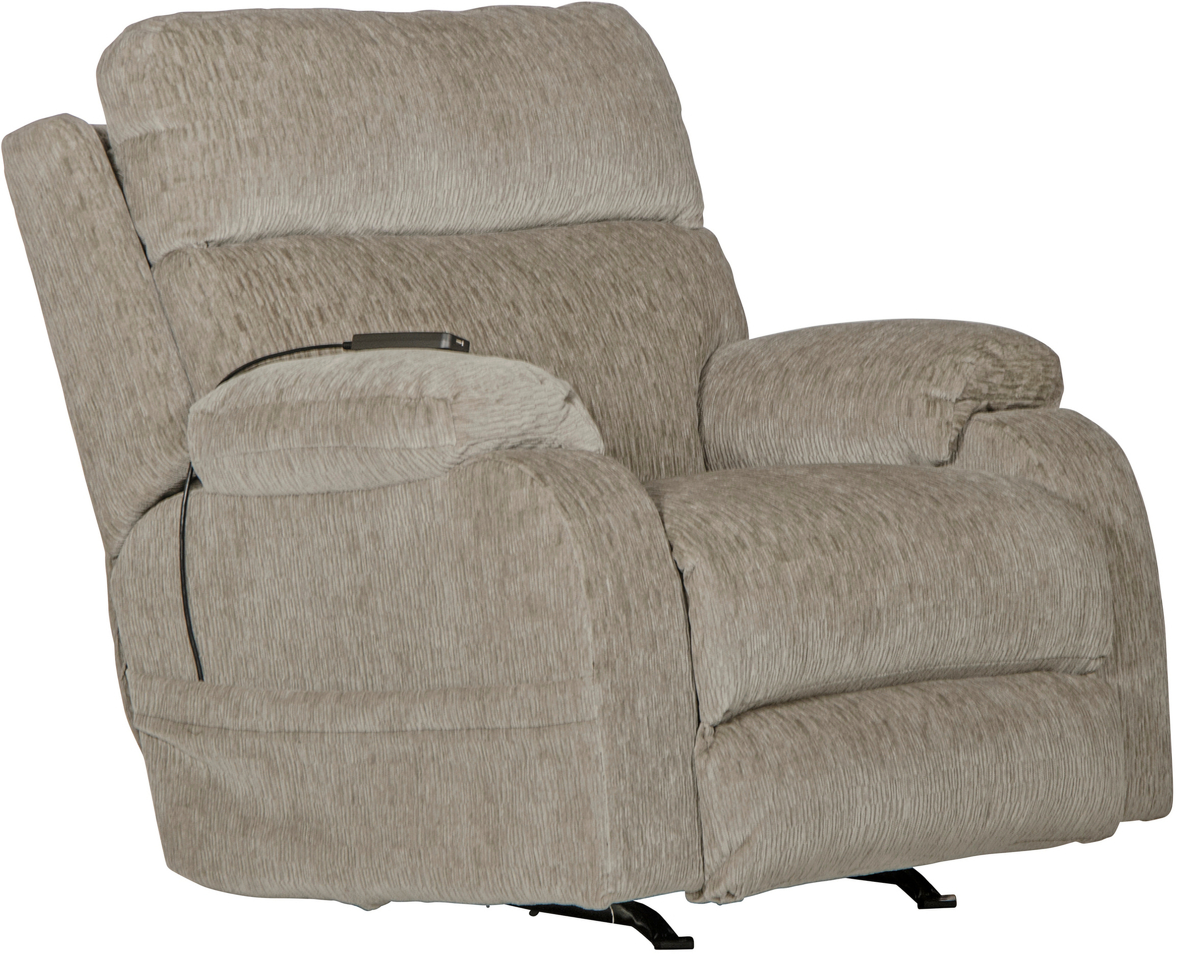 Refresher Power Rocker Recliner with Power Adjustable Headrest In Cloud by Catnapper 1StopBedrooms