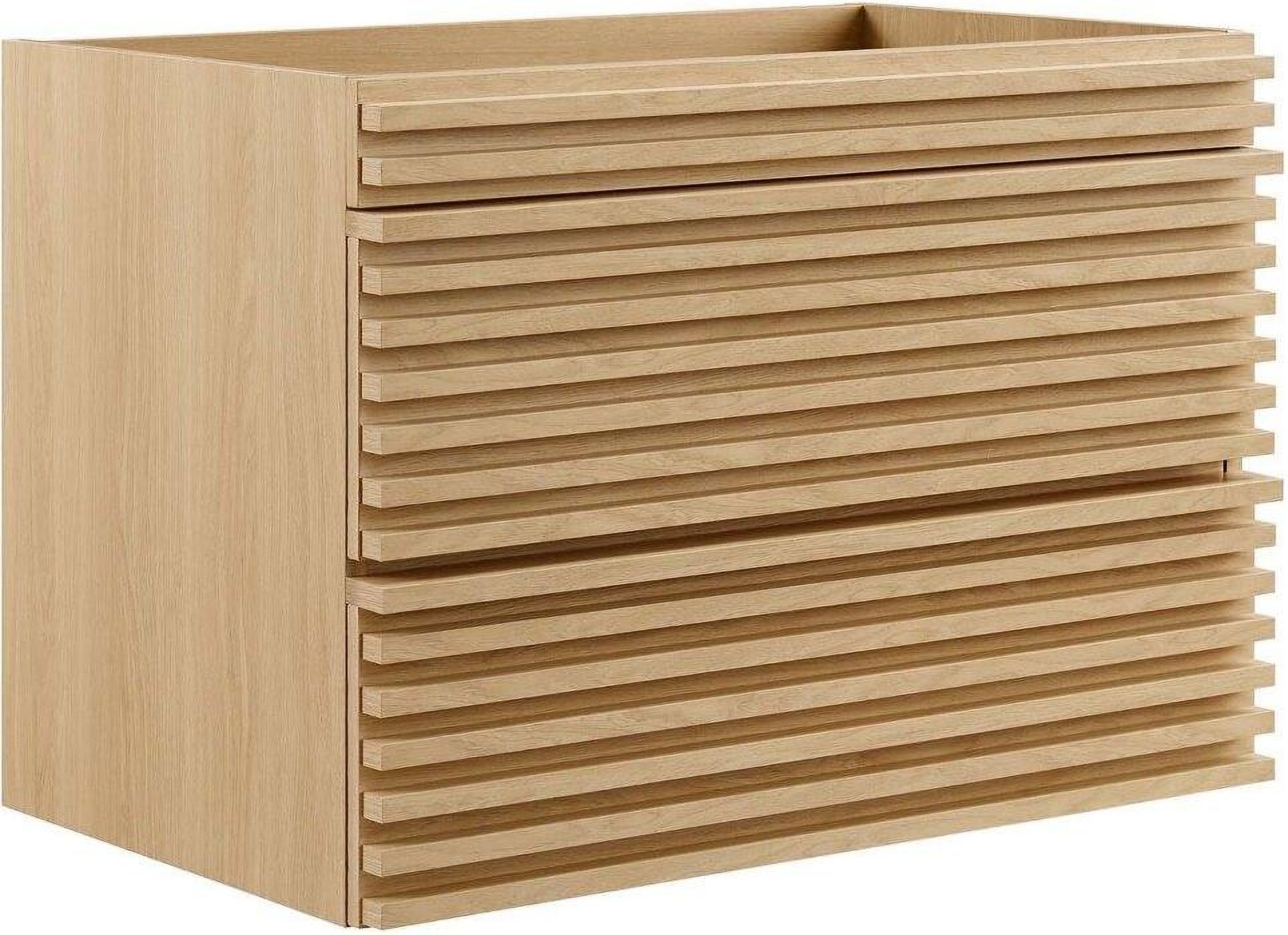 Render Oak 30 Inch Wall-Mount Bathroom Vanity by Modway | 1StopBedrooms