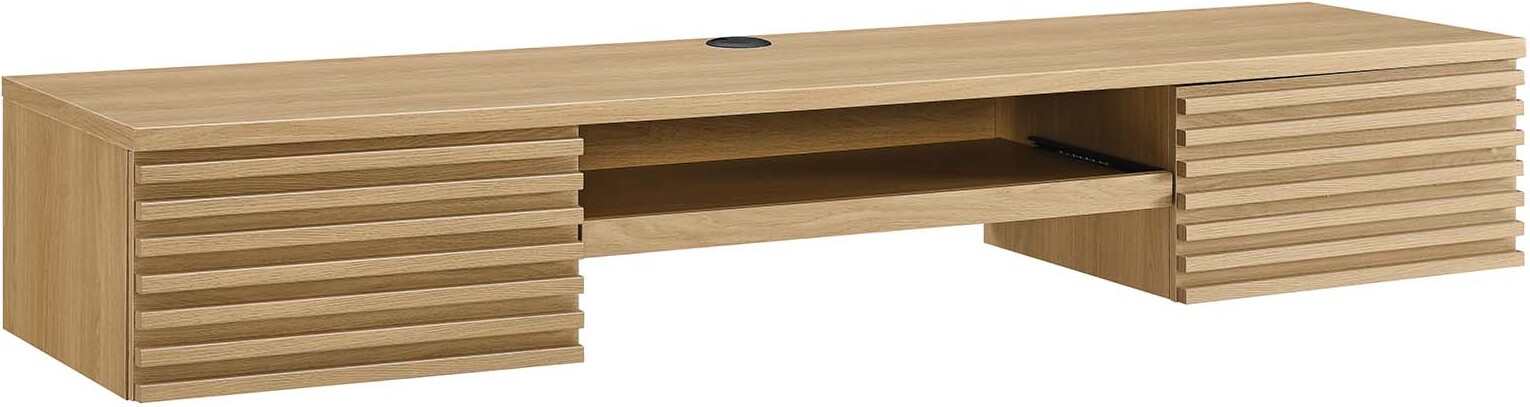 Render Wall Mount Wood Office Desk