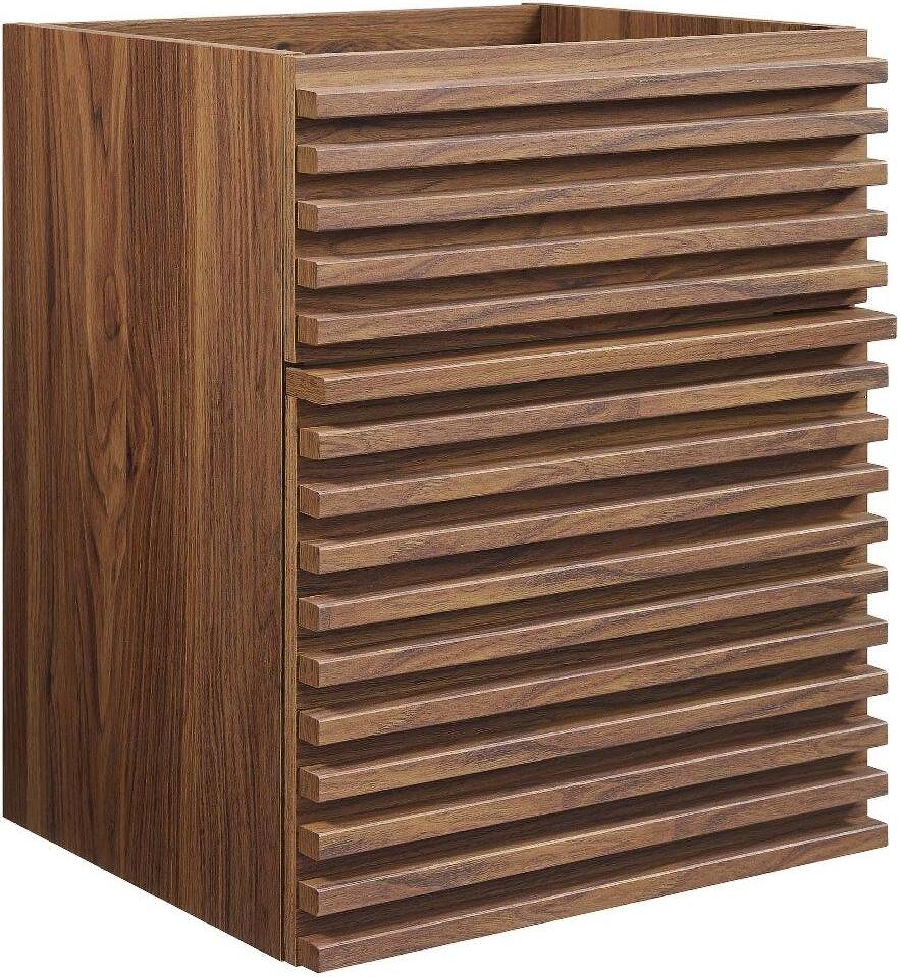 Render Walnut 18 Inch Wall-Mount Bathroom Vanity Cabinet by Modway | 1StopBedrooms