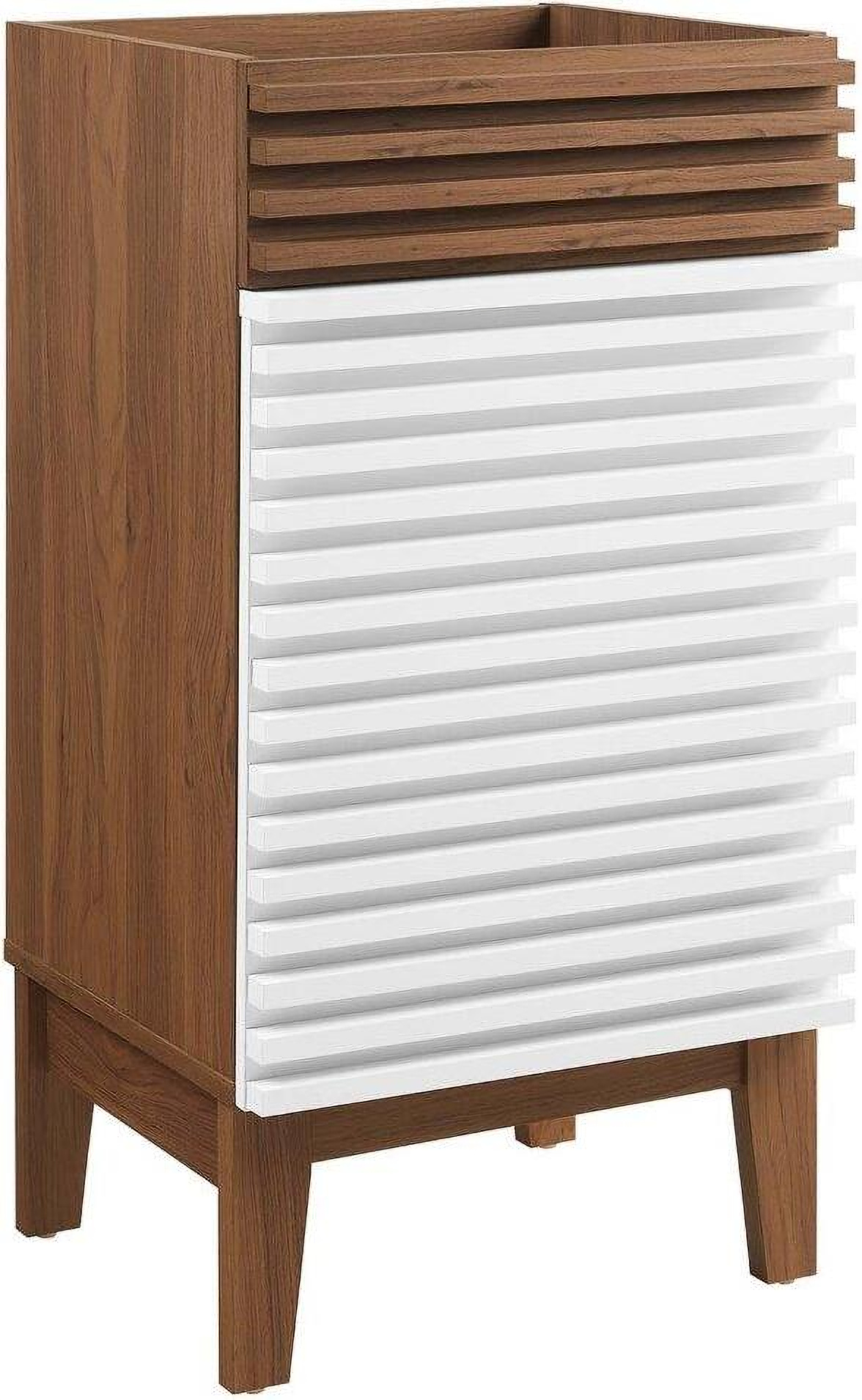 Render Walnut White 18 Inch Bathroom Vanity Cabinet by Modway | 1StopBedrooms