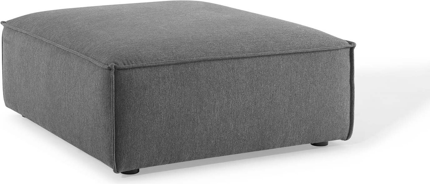 Restore Ottoman In Charcoal
