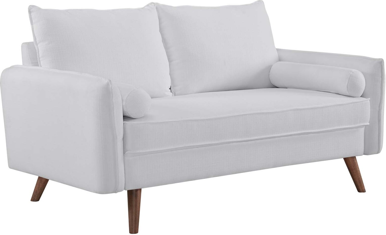 Revive White Upholstered Fabric Loveseat By Modway 1StopBedrooms   Revive White Upholstered Fabric Loveseat Eei 3091 Whi Qb13205786 