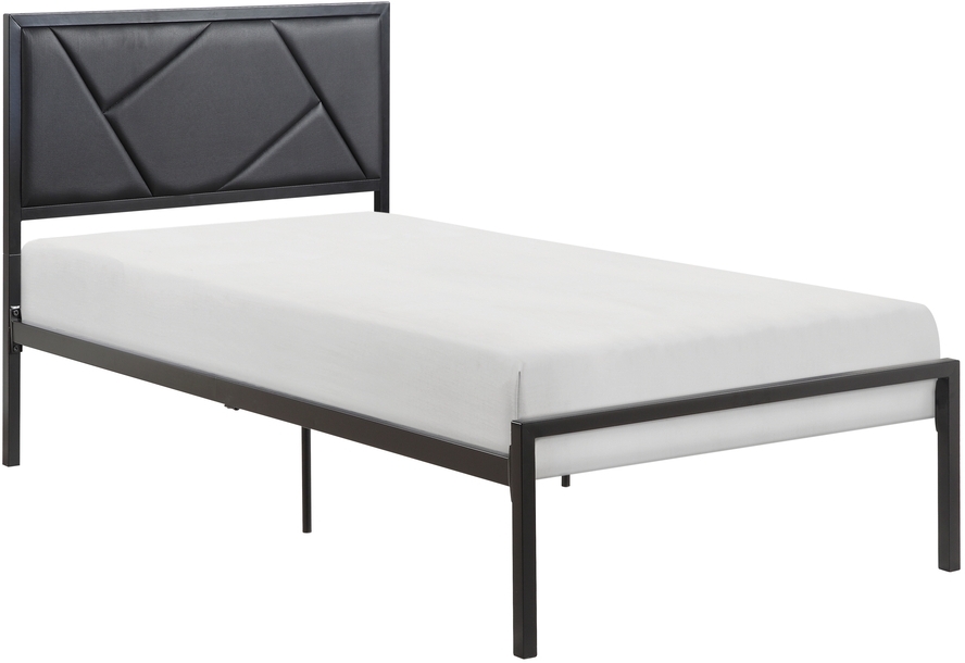 Rhea Twin Platform Bed In Black