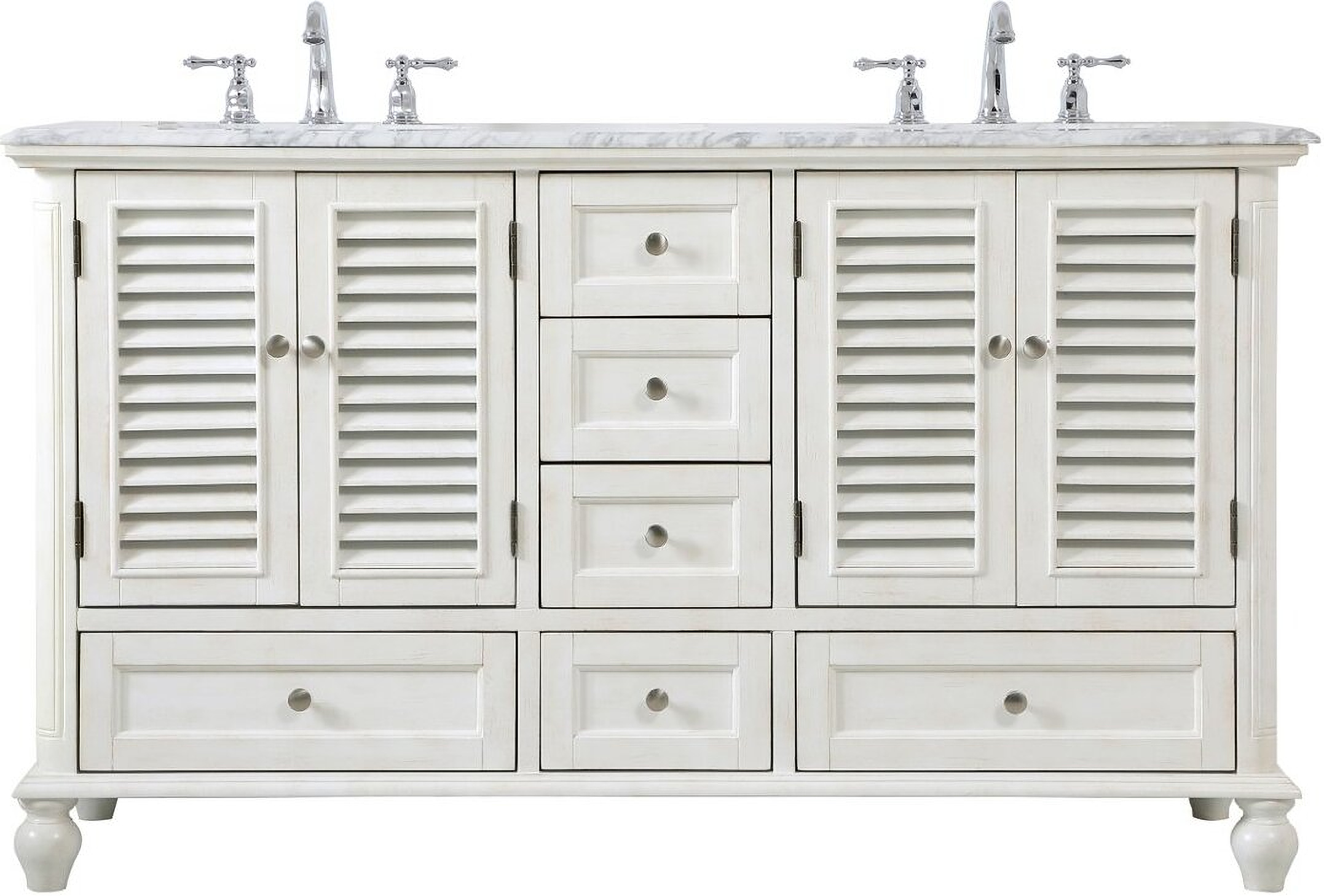 60 Inch Vintage Bathroom Vanity