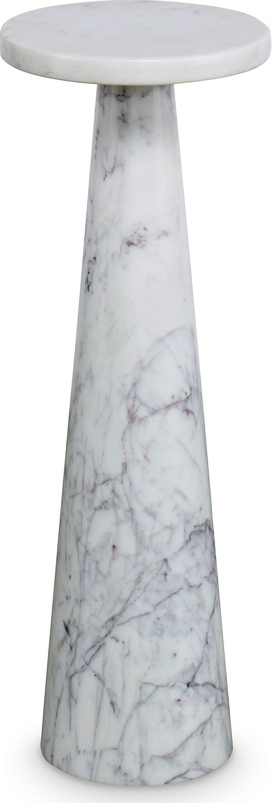 Rias Round Accent Table In White and Grey by Century Furniture ...