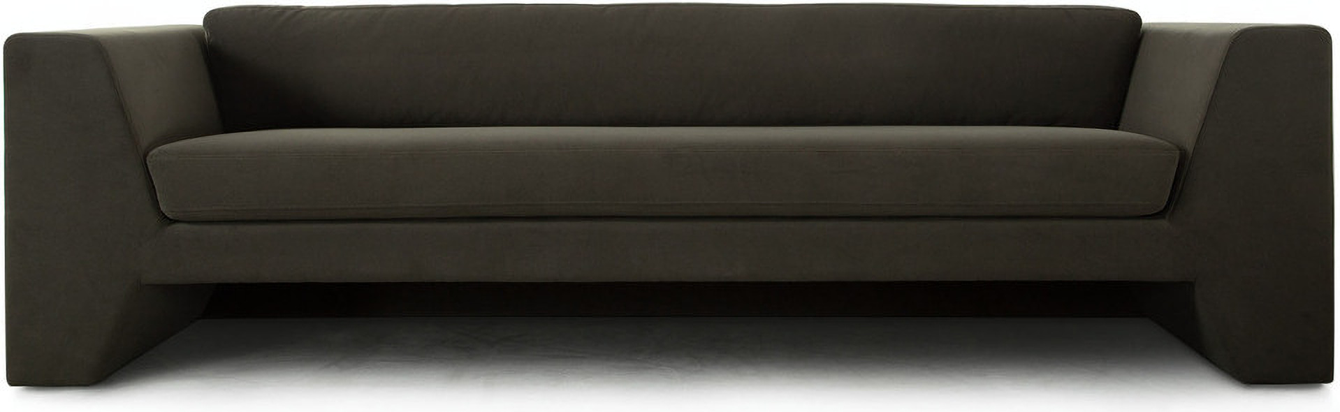 Rift Sofa In Moss Green Performance Velvet