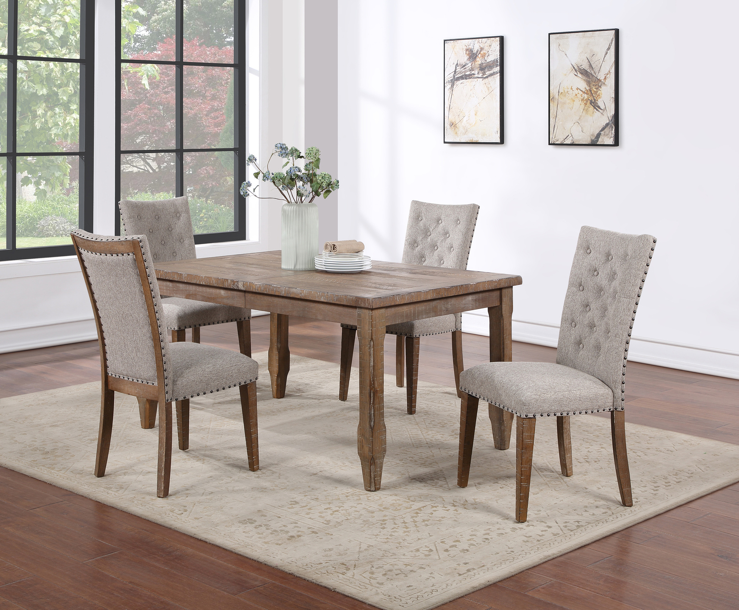 Riverdale Piece Dining Set In Brown by Steve Silver 1StopBedrooms