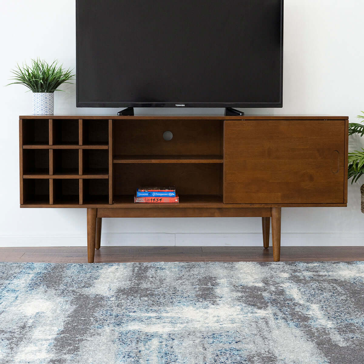 Brown 65 deals inch tv stand