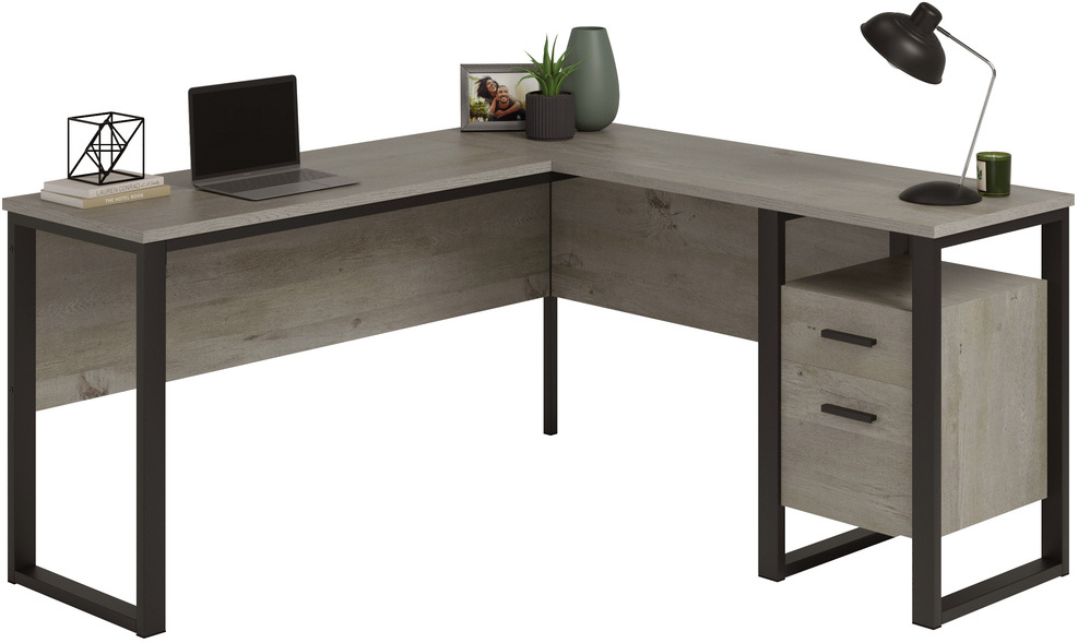 Cottage Road L-Shaped Desk Mystic Oak - Sauder