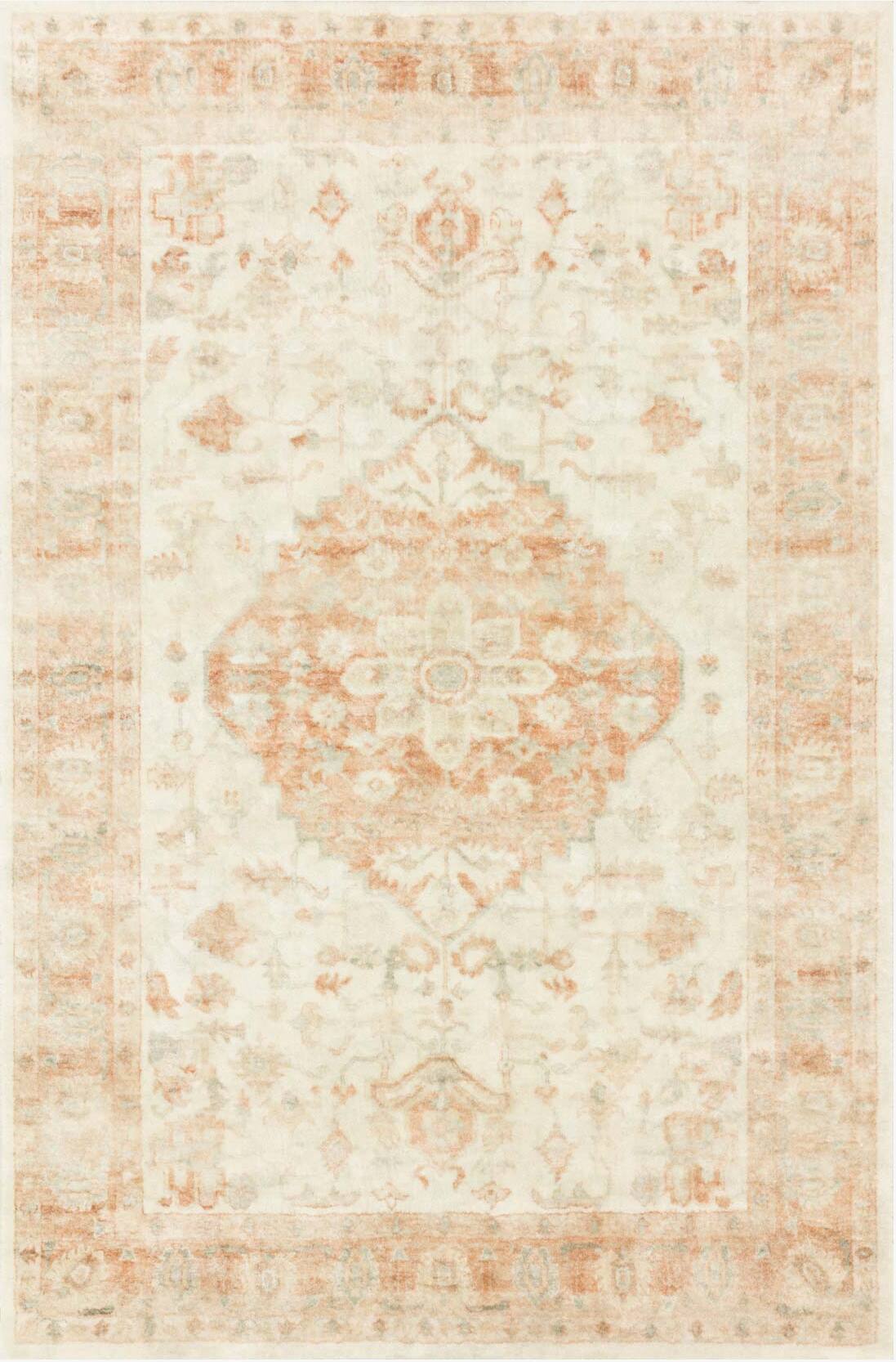 Rosette Ivory/Terracotta 2'6