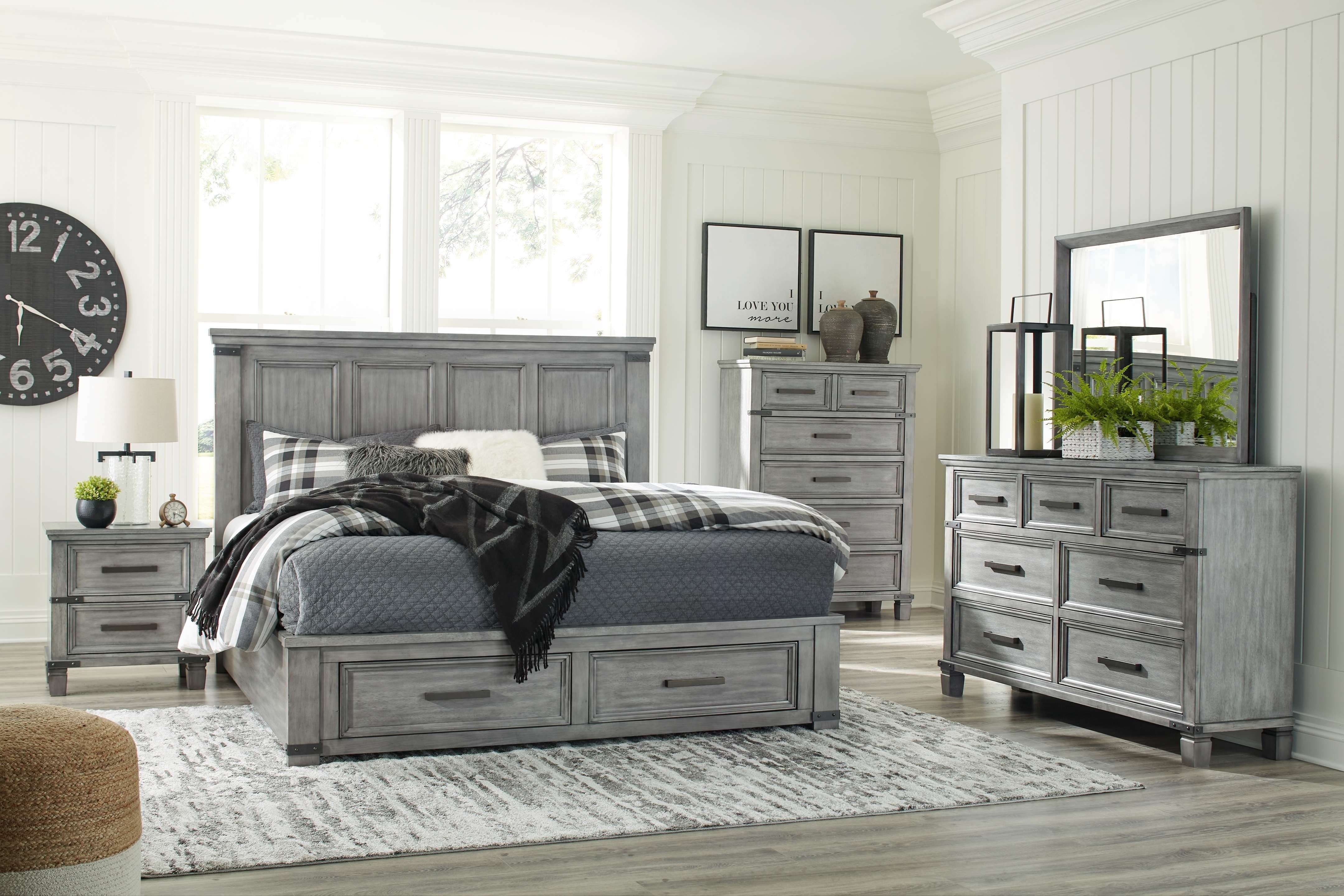 Ash grey bedroom sales