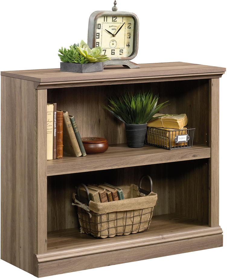Sauder Select 2Shelf Bookcase In Salt Oak 1StopBedrooms
