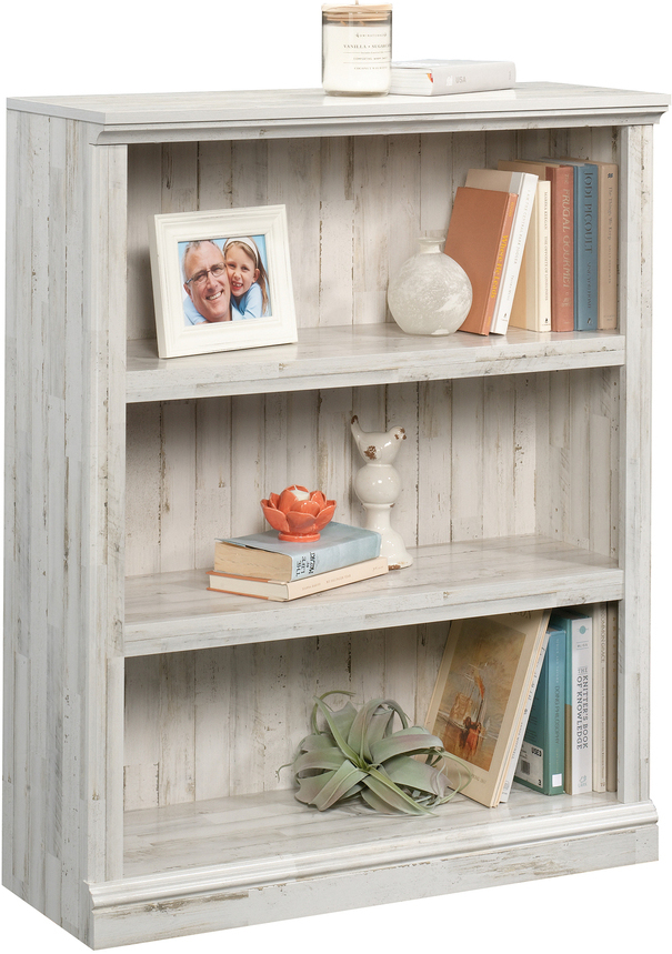 Sauder Select 3-Shelf Bookcase | White Plank