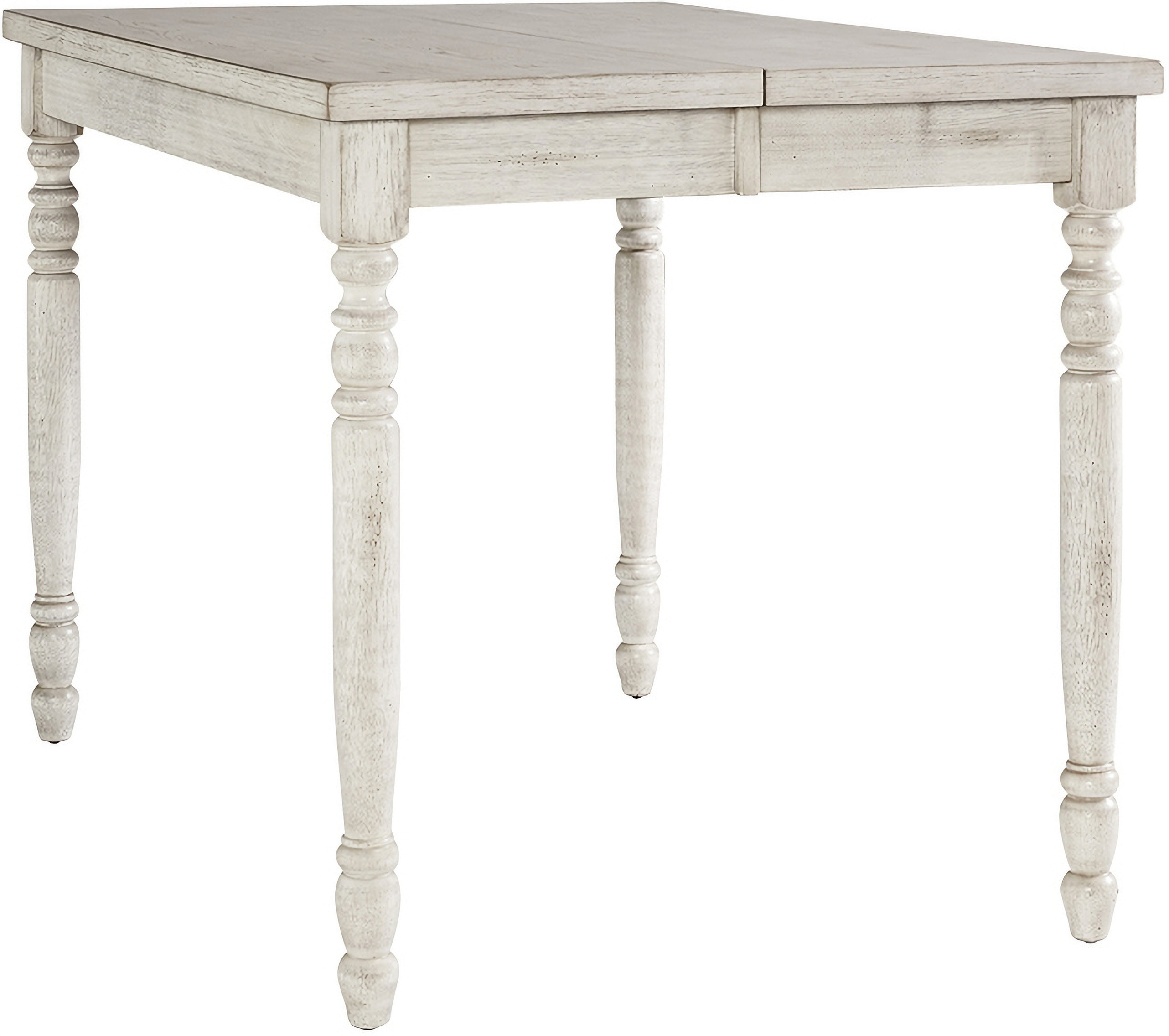 Savannah Court Counter Table In Antique White by Progressive Furniture Savannah Court Counter Table In Antique White by Progressive Furniture