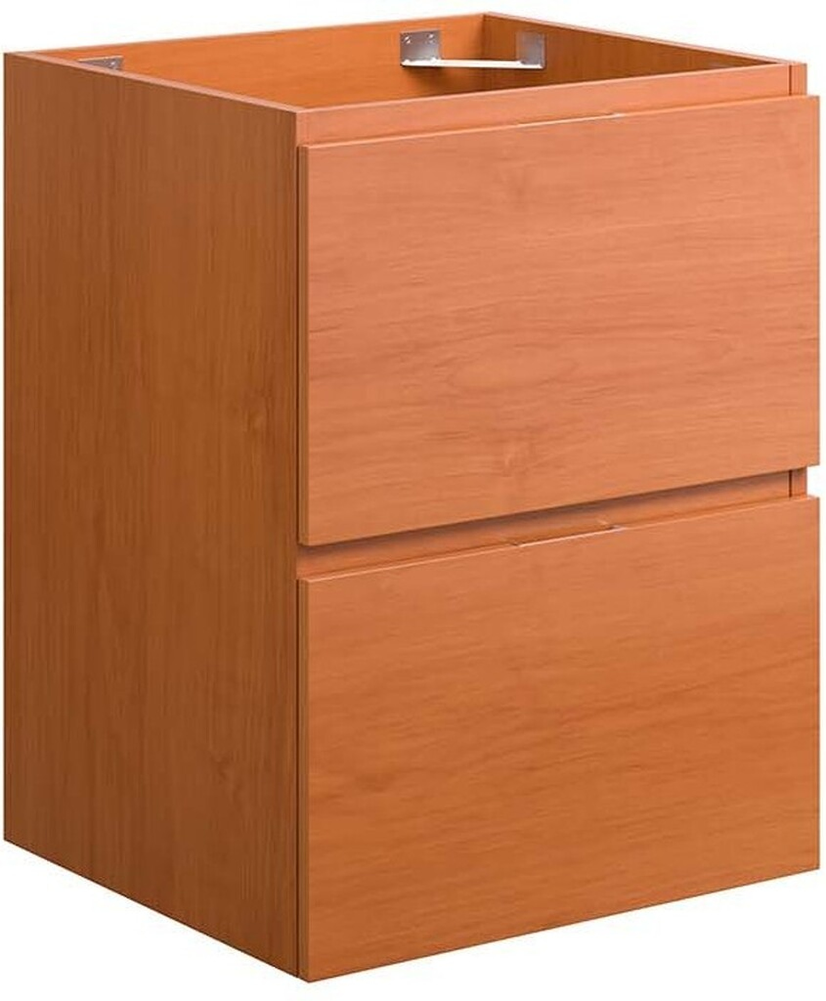 Scenic Cherry Walnut 18 Inch Wall-Mount Bathroom Vanity Cabinet by ...