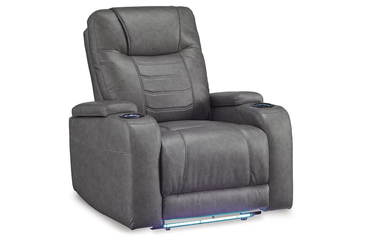 Schooner Rocks Power Recliner In Slate by Ashley Furniture | 1StopBedrooms