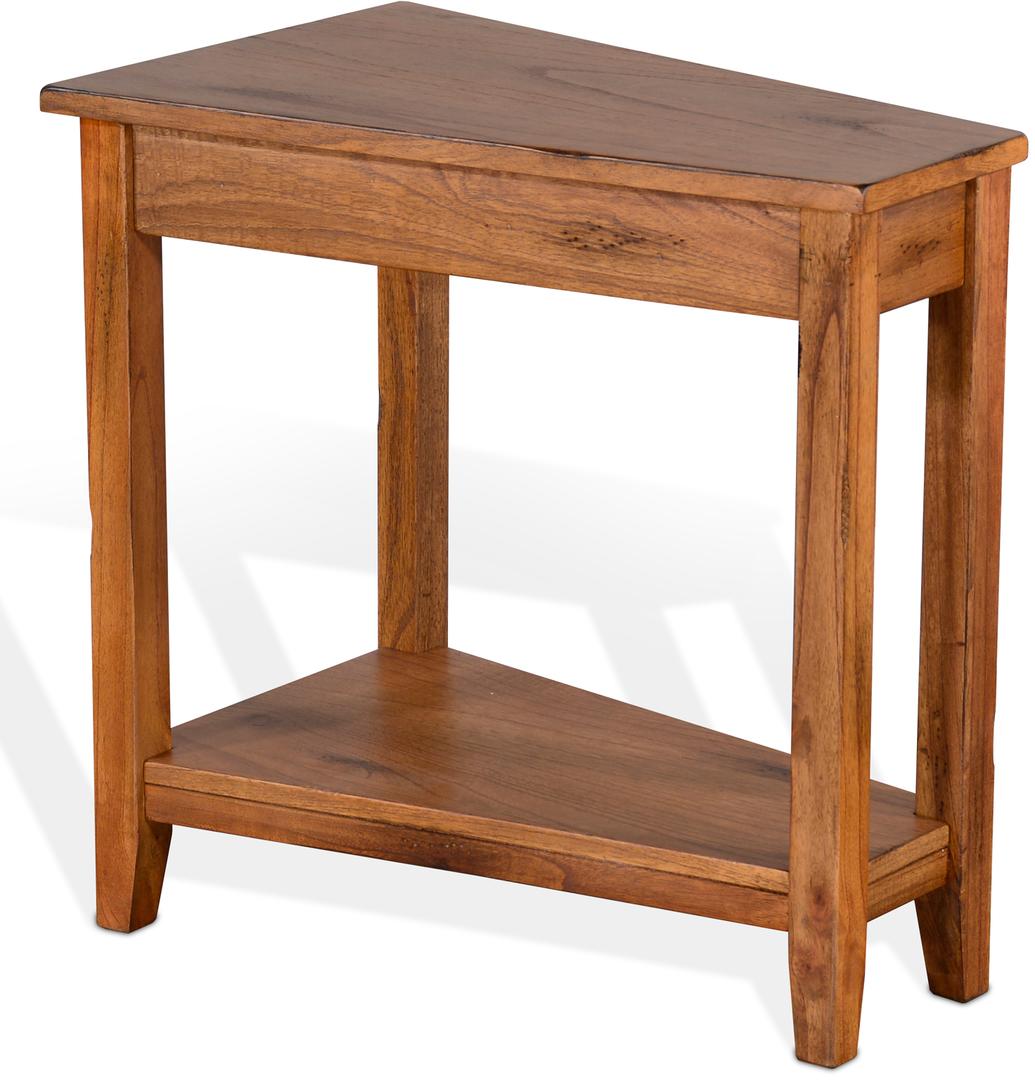 Sedona Rustic Oak Chair Side Table 1stopbedrooms