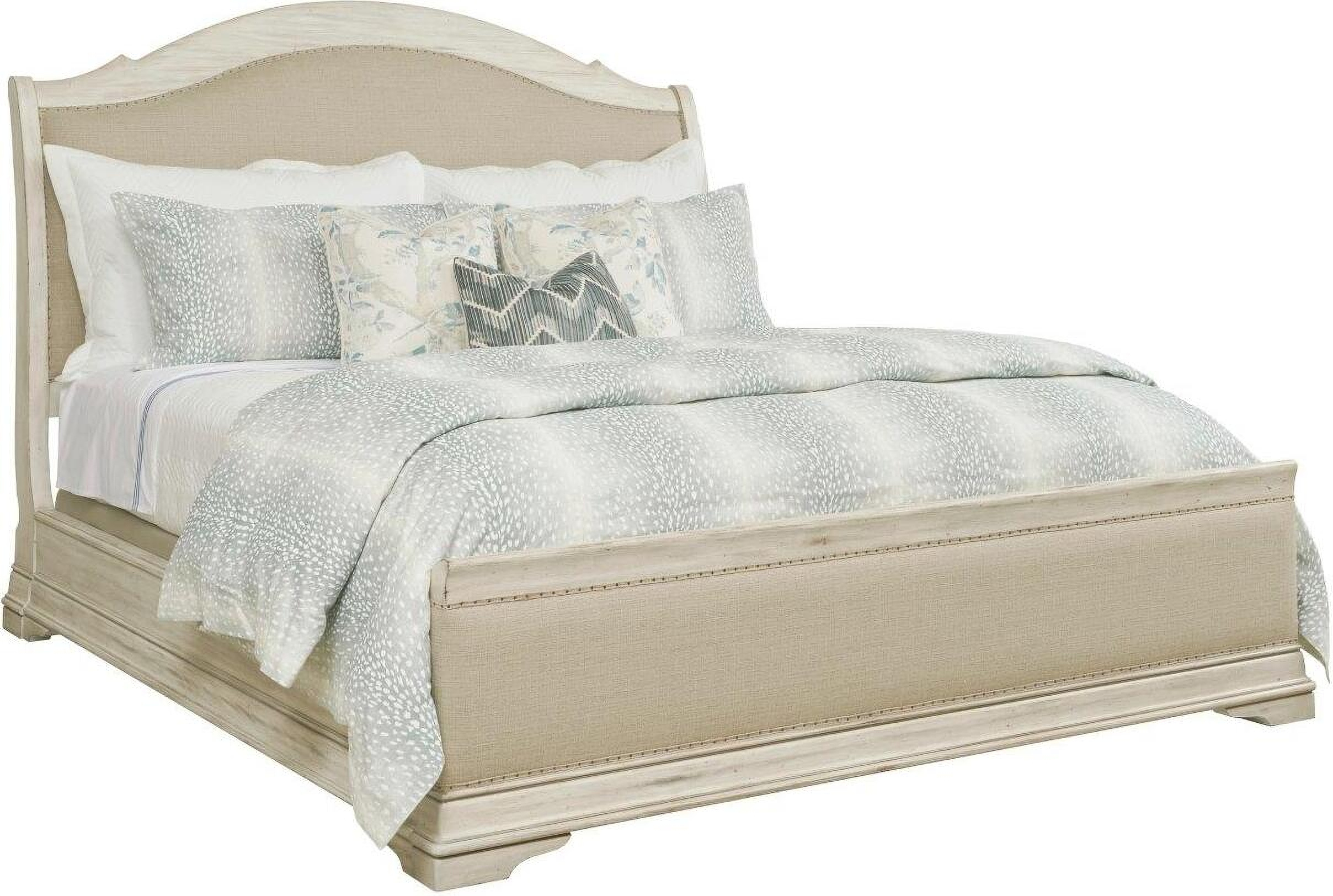Upholstered Sleigh Bed King