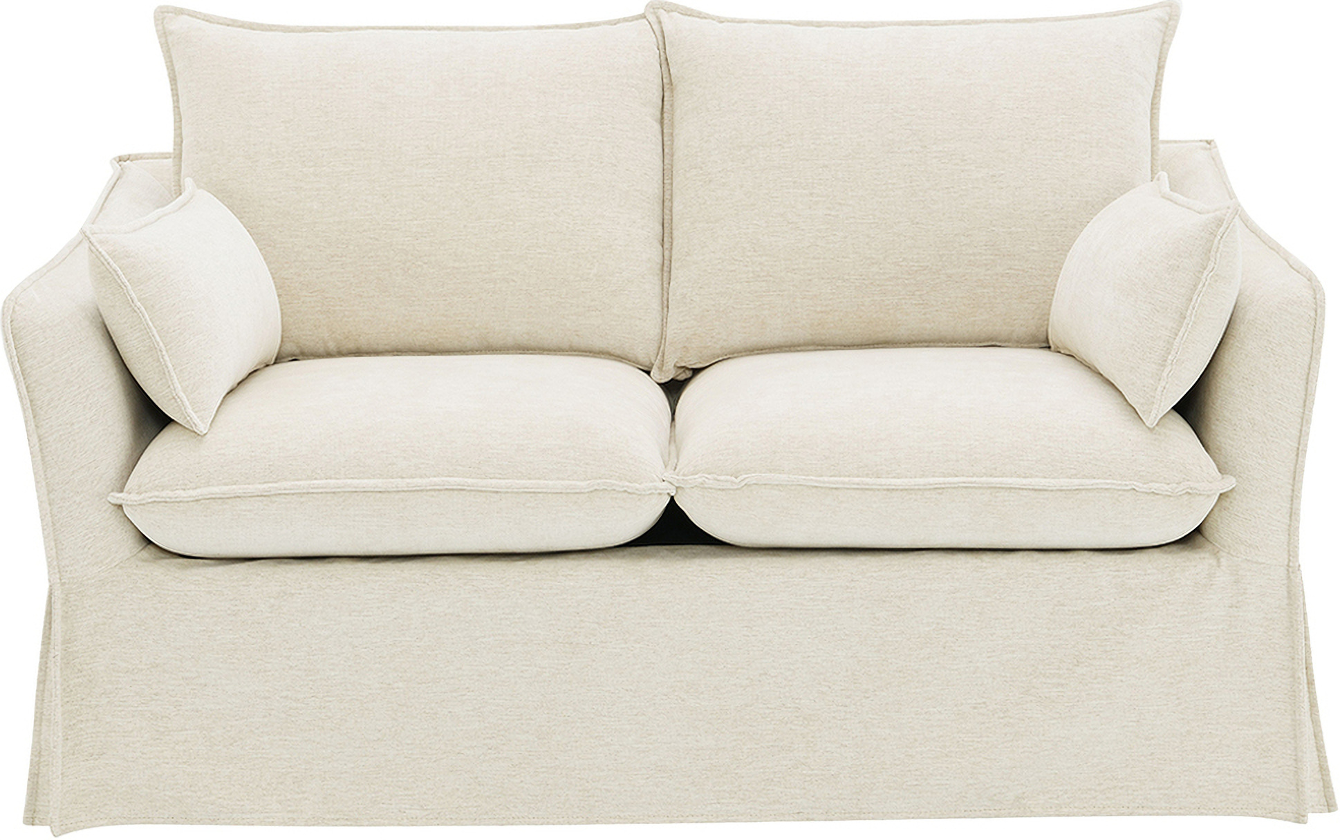 Shane - Chair With 2 Pillows - Beige Linen