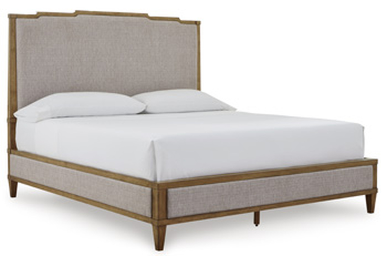 Sharlance King Panel Bed - Green/Brown Sharlance King Panel Bed - Green/Brown