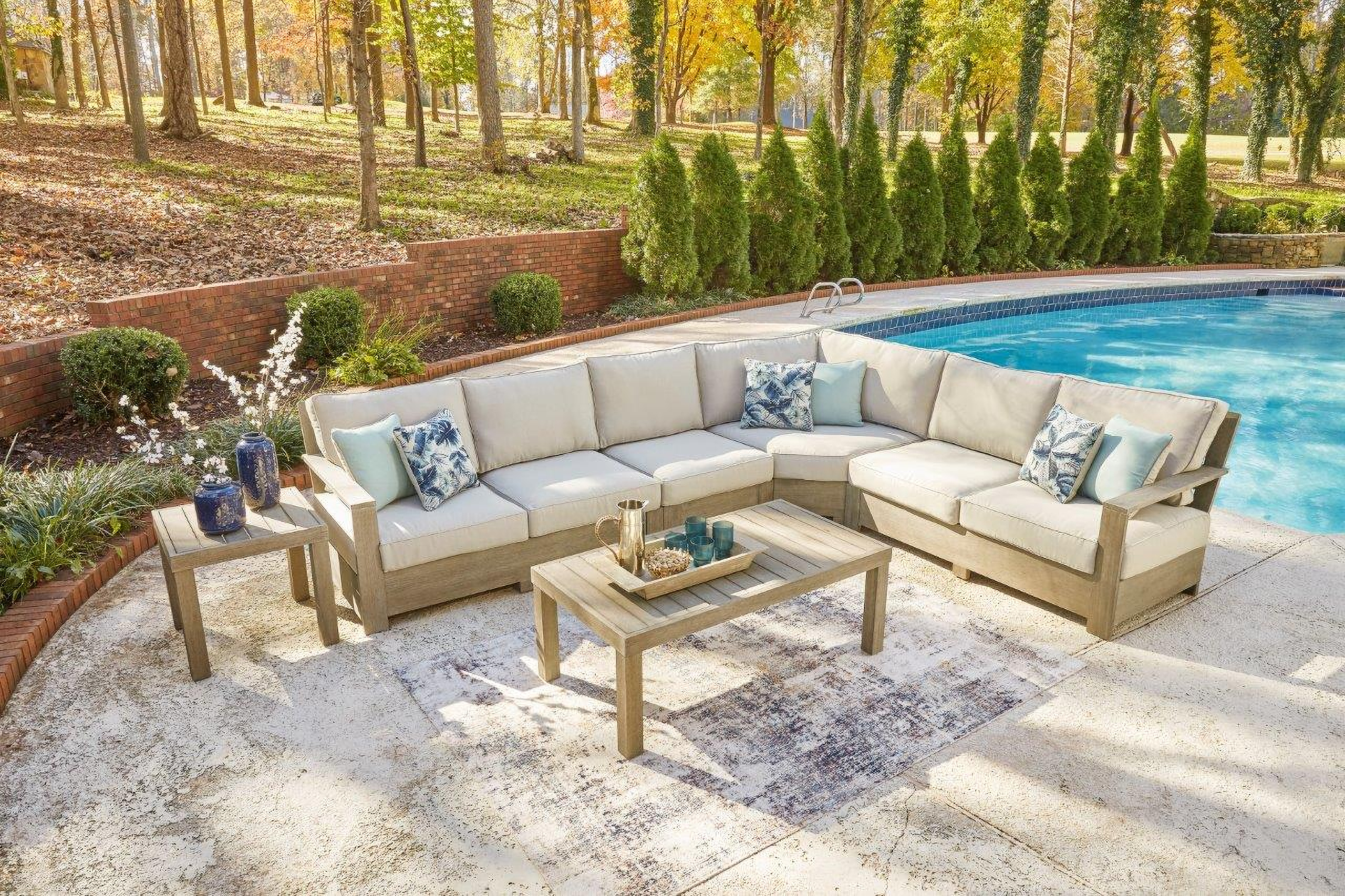 Ashley furniture online outdoor sectional