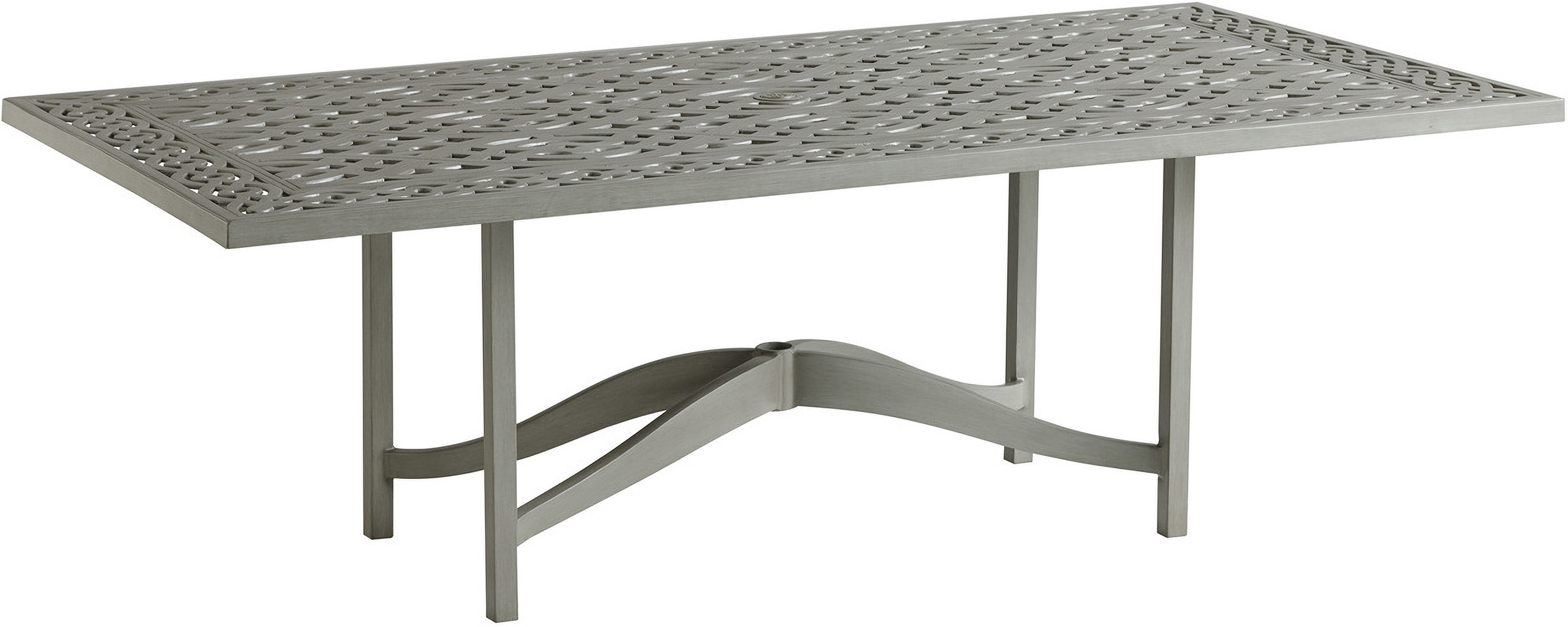 Silver Sands Rectangular Dining Table In Gray