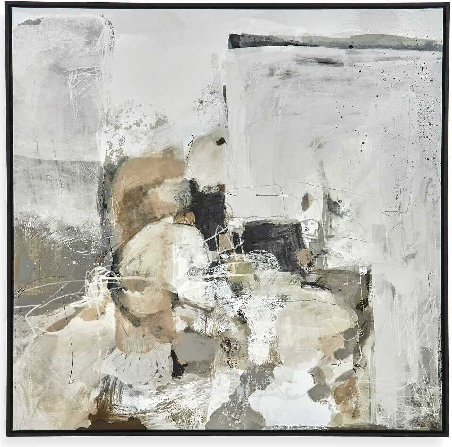 Solace I Abstract Art On Canvas In Multi by Uttermost | 1StopBedrooms