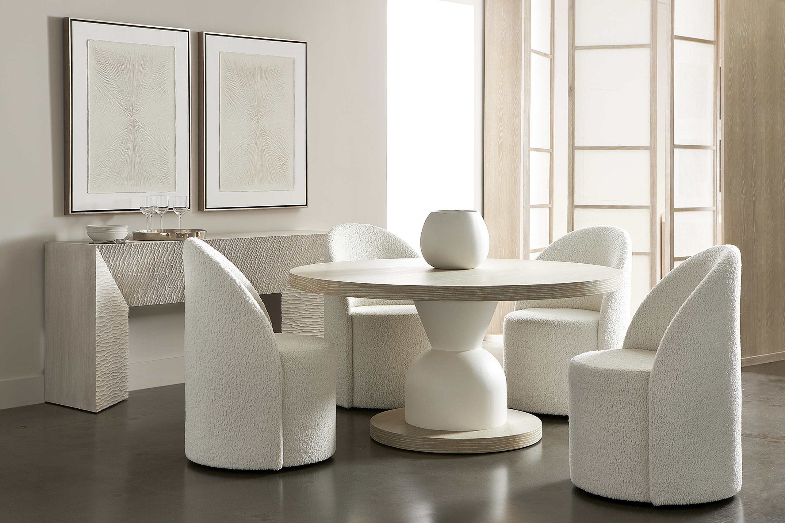 Solaria Round Dining Room Set by Bernhardt | 1StopBedrooms