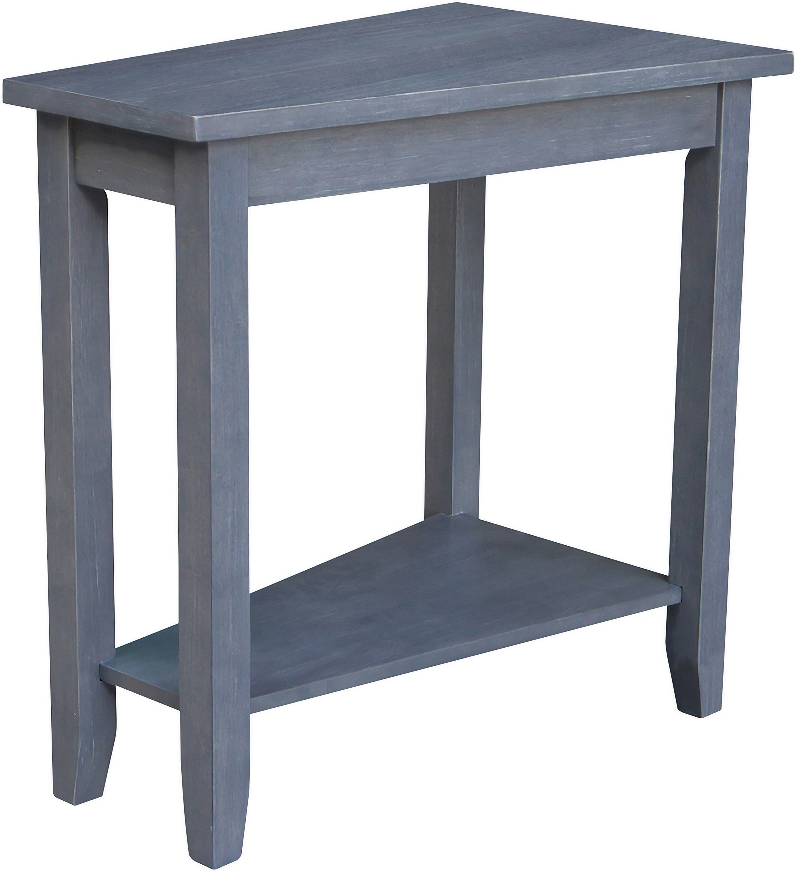 Solid Wood Keystone Accent Table In Heather Gray by International ...