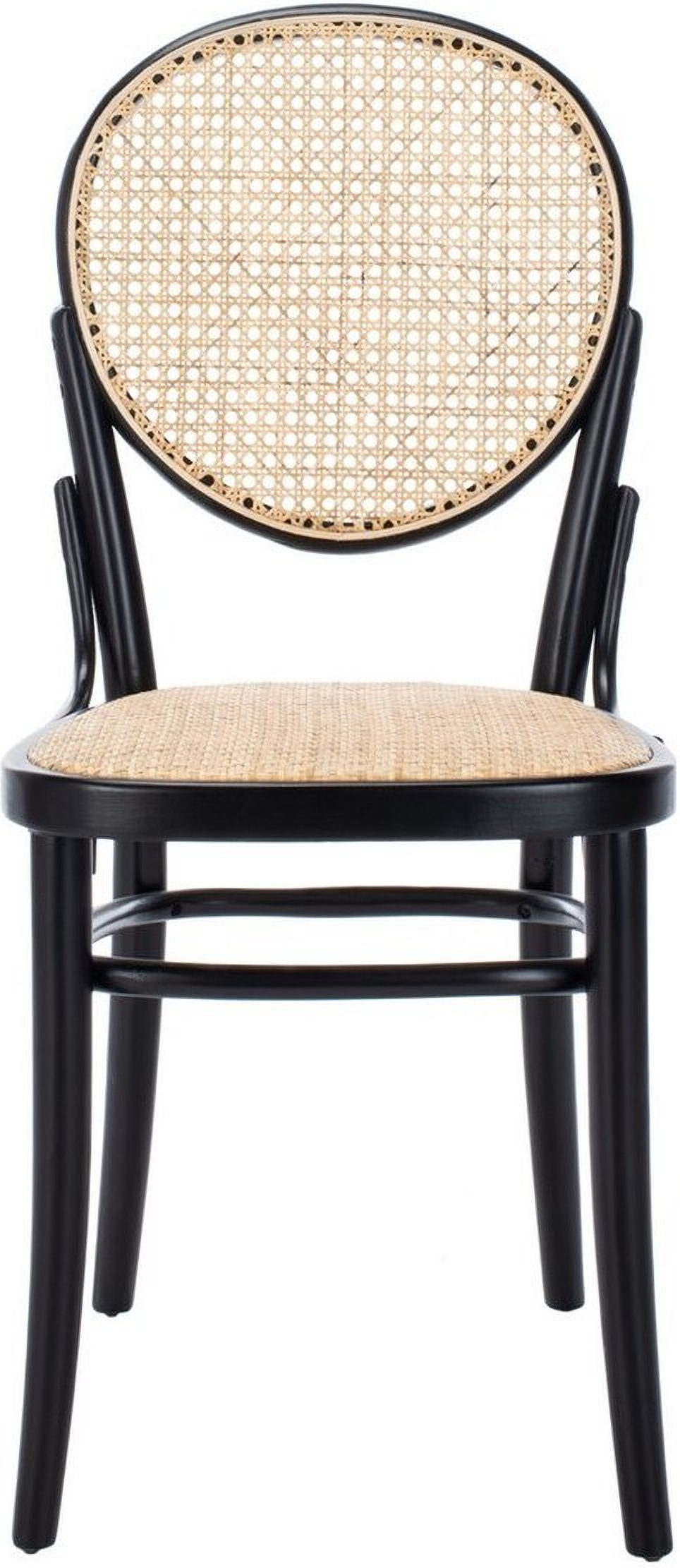 Sonia Black and Natural Cane Dining Chair Set of 2 by Safavieh ...