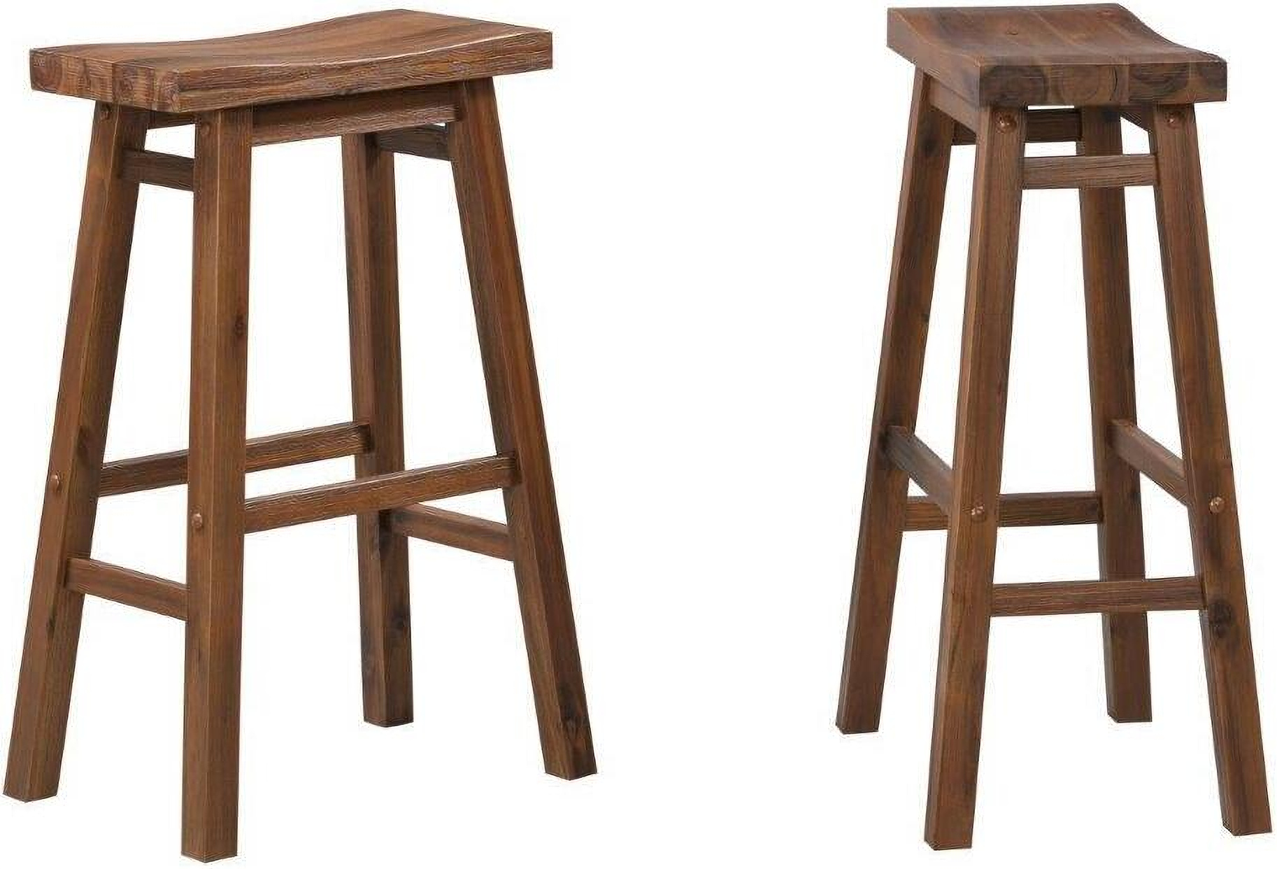 Sonoma Saddle 29 Inch Barstool Set of 2 In Chestnut Wire-Brush by