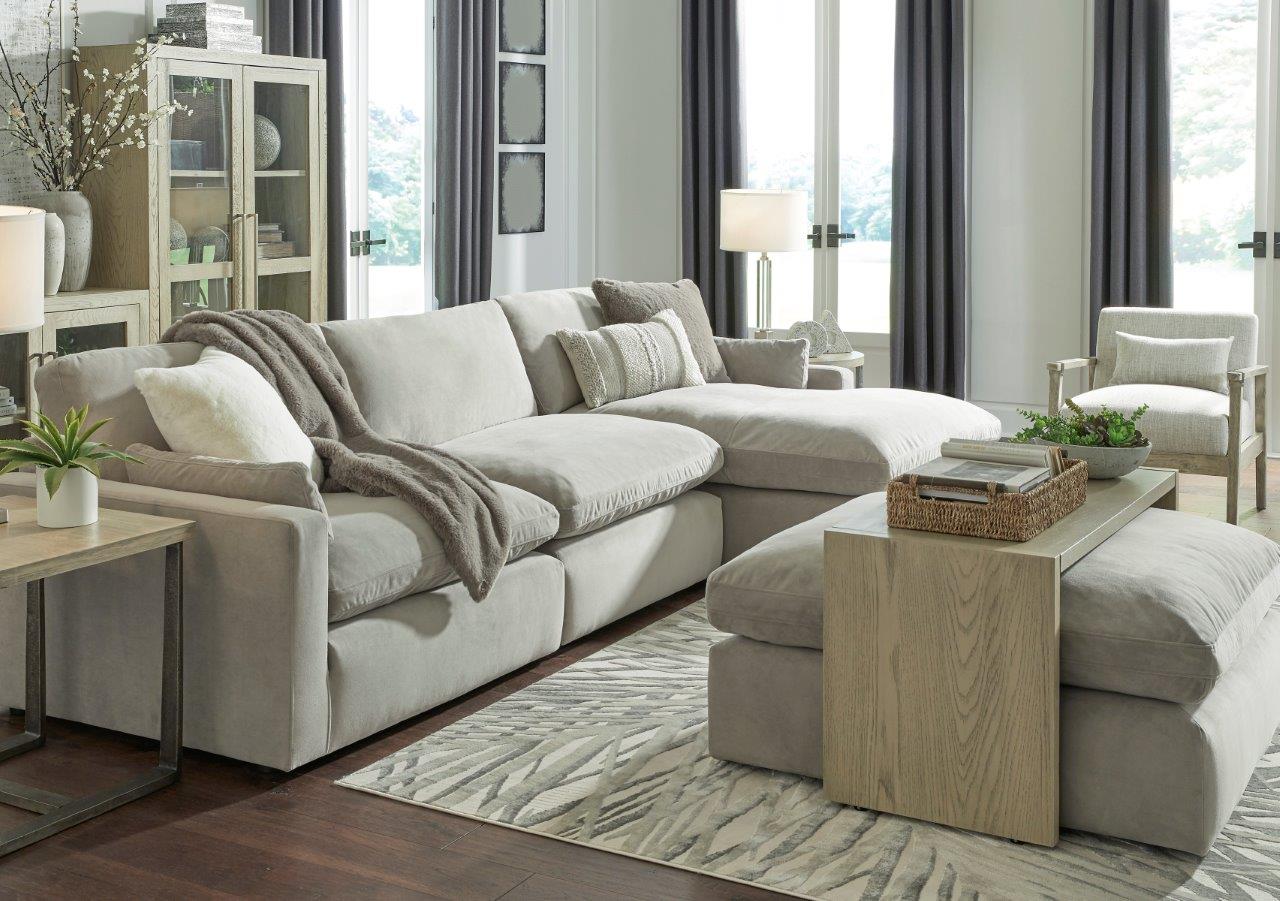 Sophie Gray RAF Corner Chaise Sectional - 1StopBedrooms