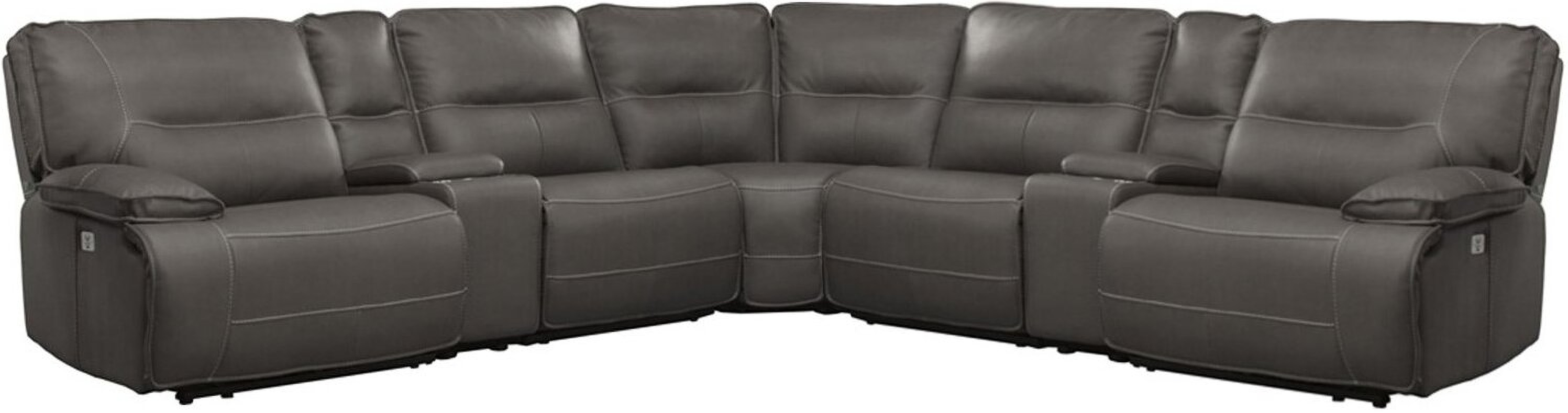 Spartacus 7 Piece Modular Power Reclining Sectional With Power